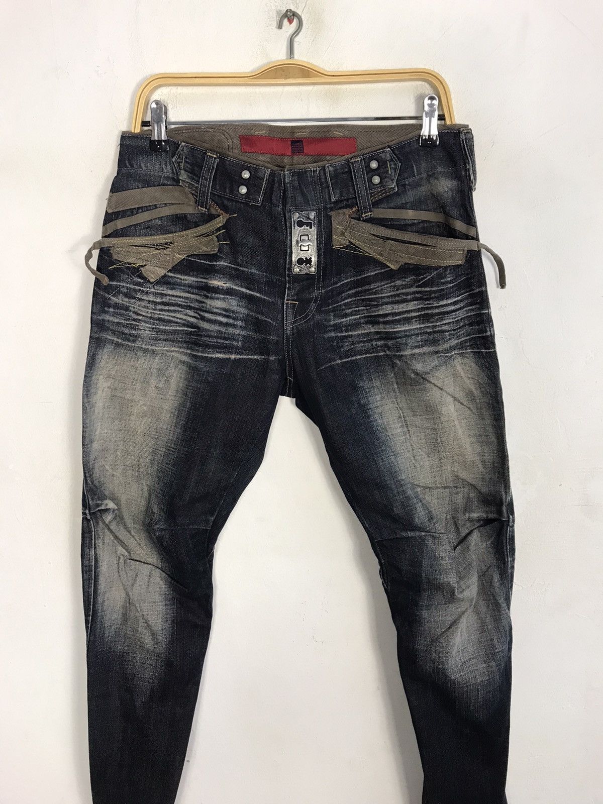 Marithe + Francois Girbaud Le Jeade Marithe Francois Girbaud Bondage Punk Skinny Size 30" / US 8 / IT 44 - 3 Thumbnail