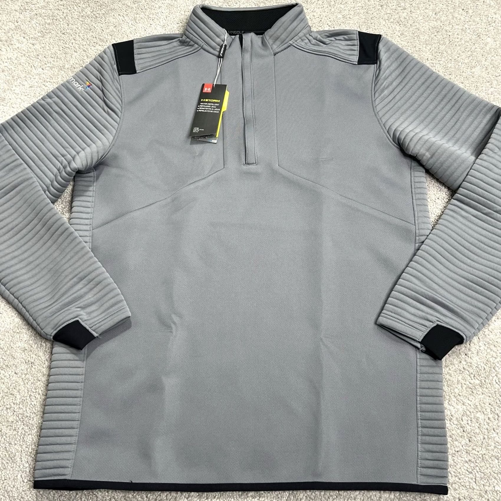 Under Armour Under Armour Jacket Mens L Gray 1/4 Zip Pullover Storm Golf Daytona Embroidered Size US L / EU 52-54 / 3 - 2 Thumbnail