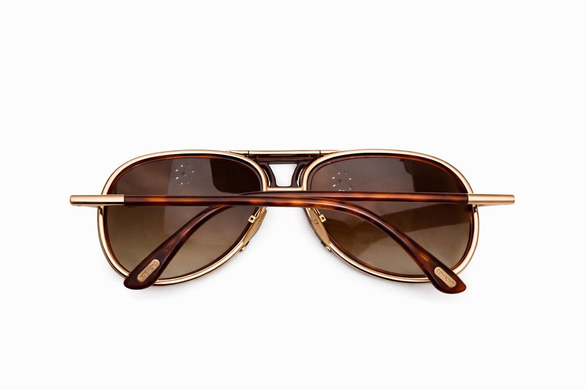 Tom Ford Tom Ford Pablo TF132 Aviator Sunglasses – Made in Italy Size ONE SIZE - 5 Thumbnail