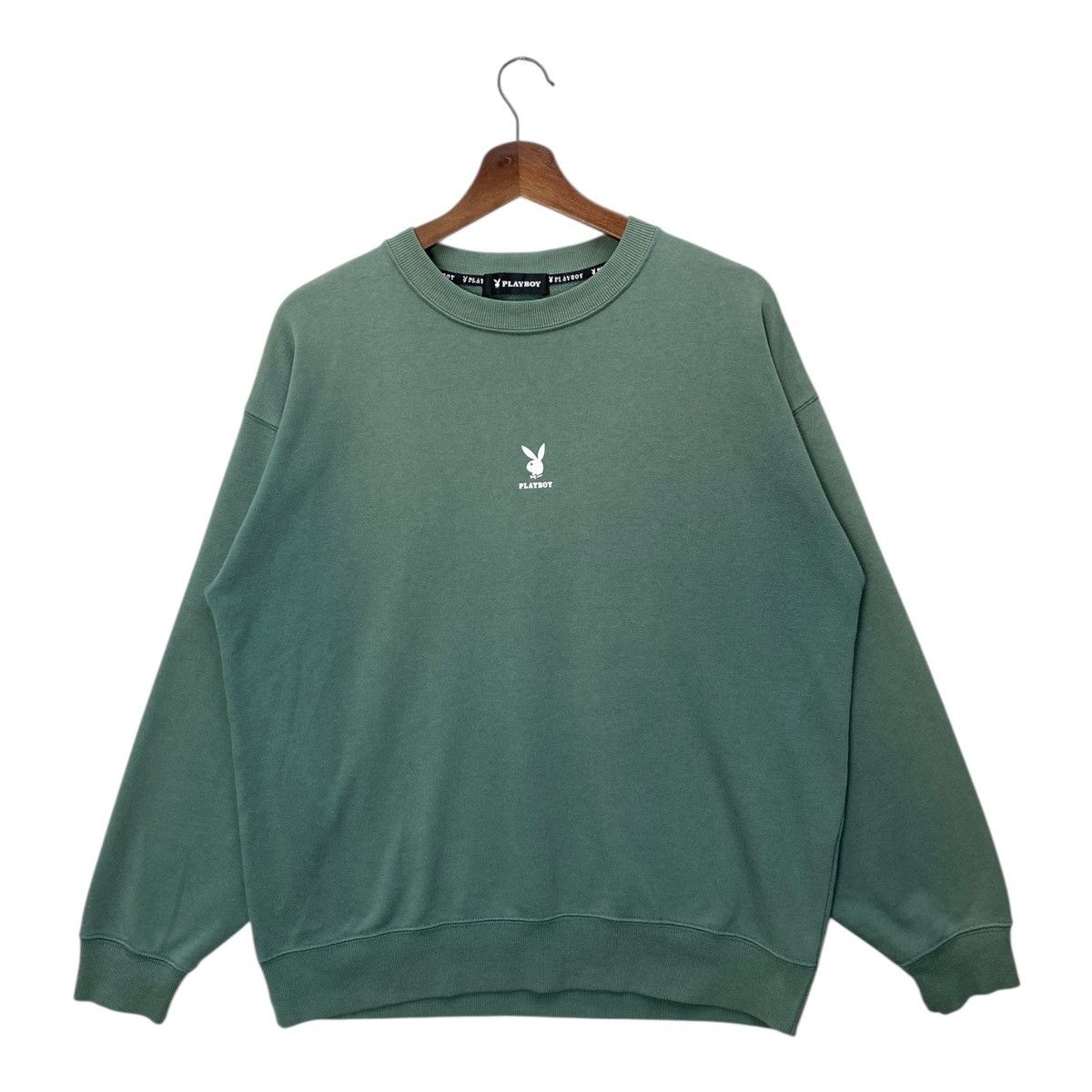 Playboy Playboy Sweatshirt Center Logo Sun Faded Light Cotton Size L Size US L / EU 52-54 / 3 - 1 Thumbnail