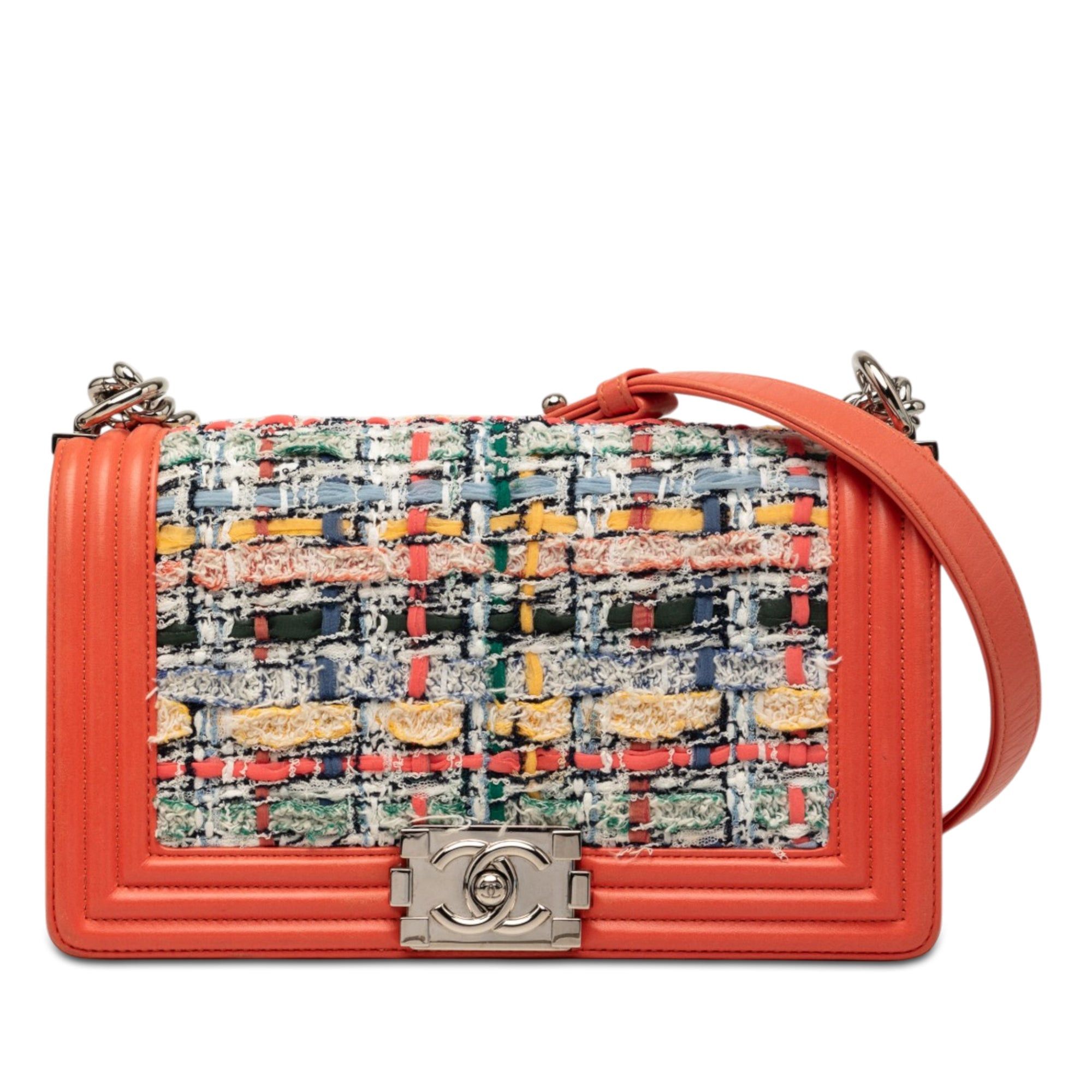Chanel Medium Tweed and Lambskin Boy Flap Size ONE SIZE - 1 Thumbnail