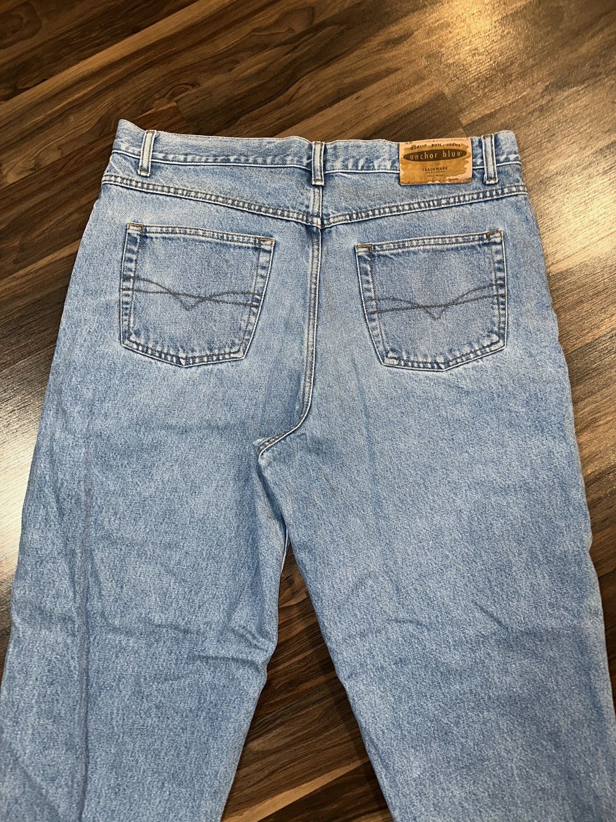 Anchor Blue × Vintage Vtg Y2K Anchor Blue LOOSE Baggy Rave Jean Pants W38 Size US 38 / EU 54 - 2 Thumbnail