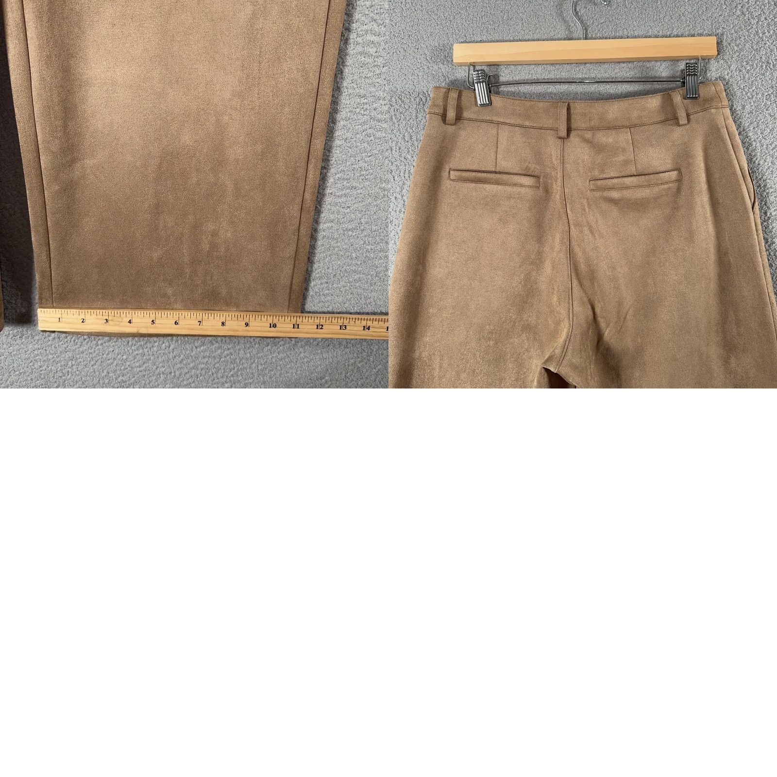 Vintage Marc New York Andrew Marc Cropped Pants 10 Brown Microfiber Stretch Pockets Zipper Button Relaxed Womens 24 Inseam Fall Casual Business Size 32" / US 10 / IT 46 - 9 Thumbnail