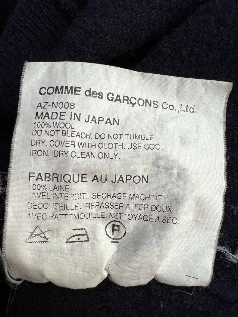 Comme des Garcons Comme Des Garcons Navy Classic V-Neck Size S / US 4 / IT 40 - 4 Thumbnail