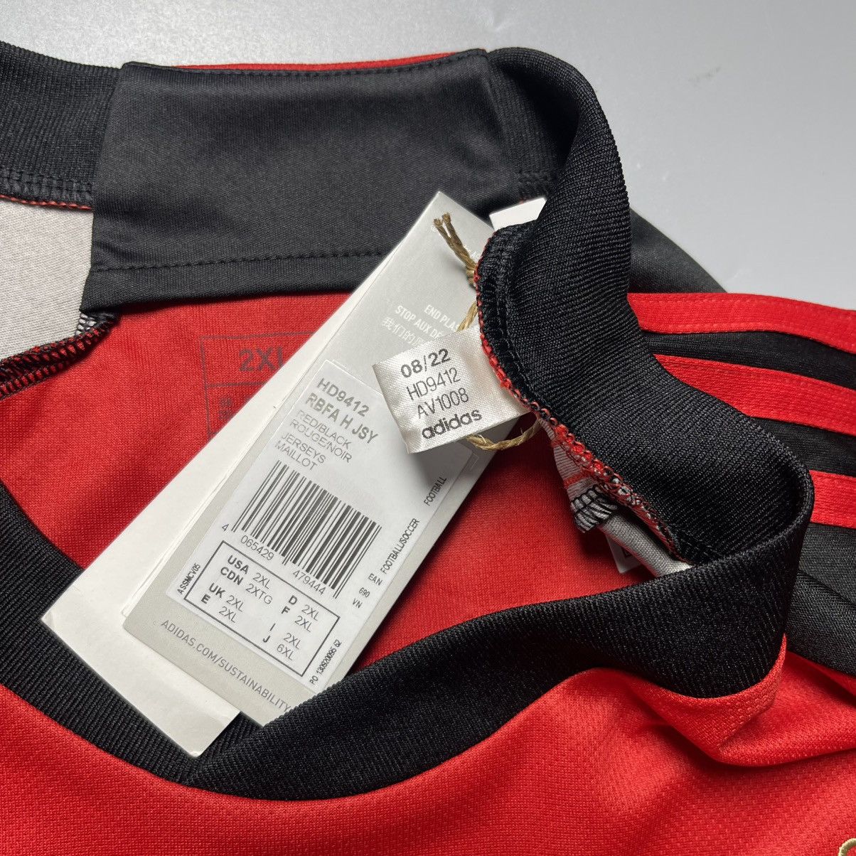 Vintage NWT BELGIUM ADIDAS 2022 WC FOOTBALL HOME JERSEY #13 CARRASCO Size US XXL / EU 58 / 5 - 5 Thumbnail