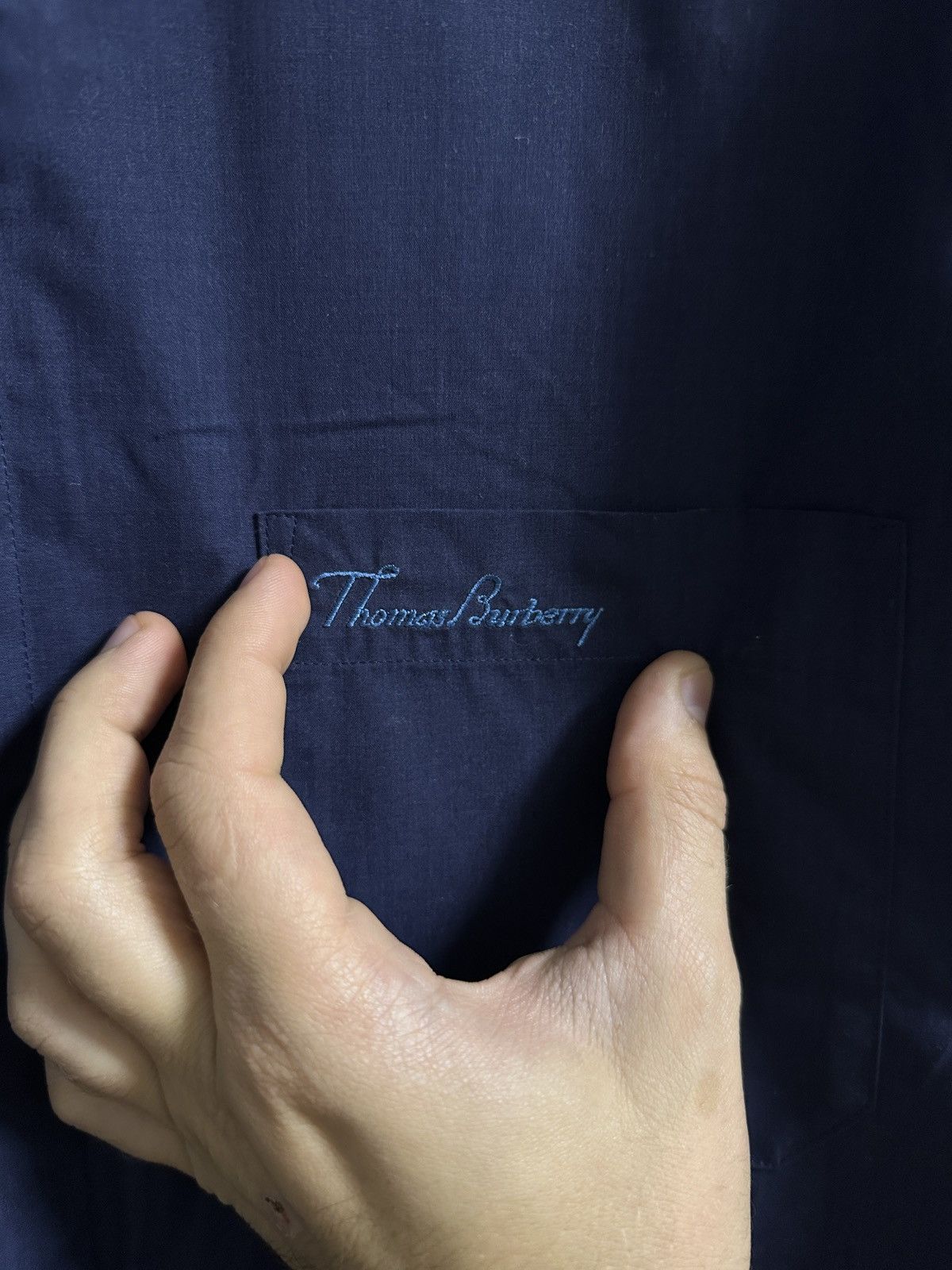 Burberry Rare Luxury Shirt Thomas Burberry Vintage Size L Size US L / EU 52-54 / 3 - 2 Thumbnail