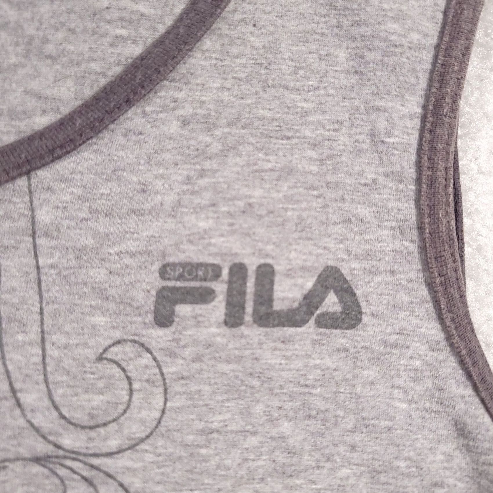 Fila FILA Tank Top Activewear Muscle Shirt Cotton Yoga Athletic Womens Large Gray Size L / US 10 / IT 46 - 4 Thumbnail