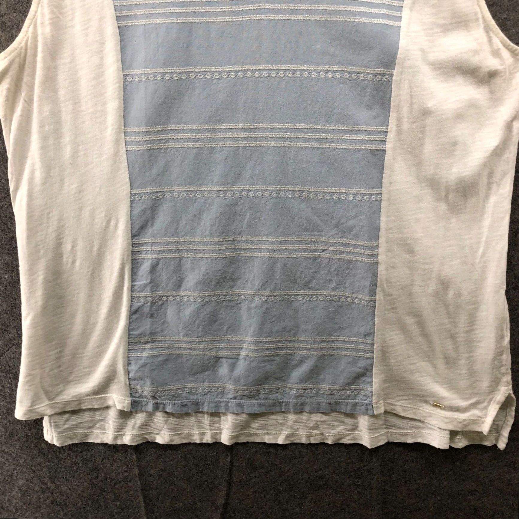 Tommy Hilfiger Tommy Hilfiger Tank Top Womens Plus XXL White Blue Cotton V-Neck Casual Summer Size XXL / US 16-18 / IT 52-54 - 4 Thumbnail