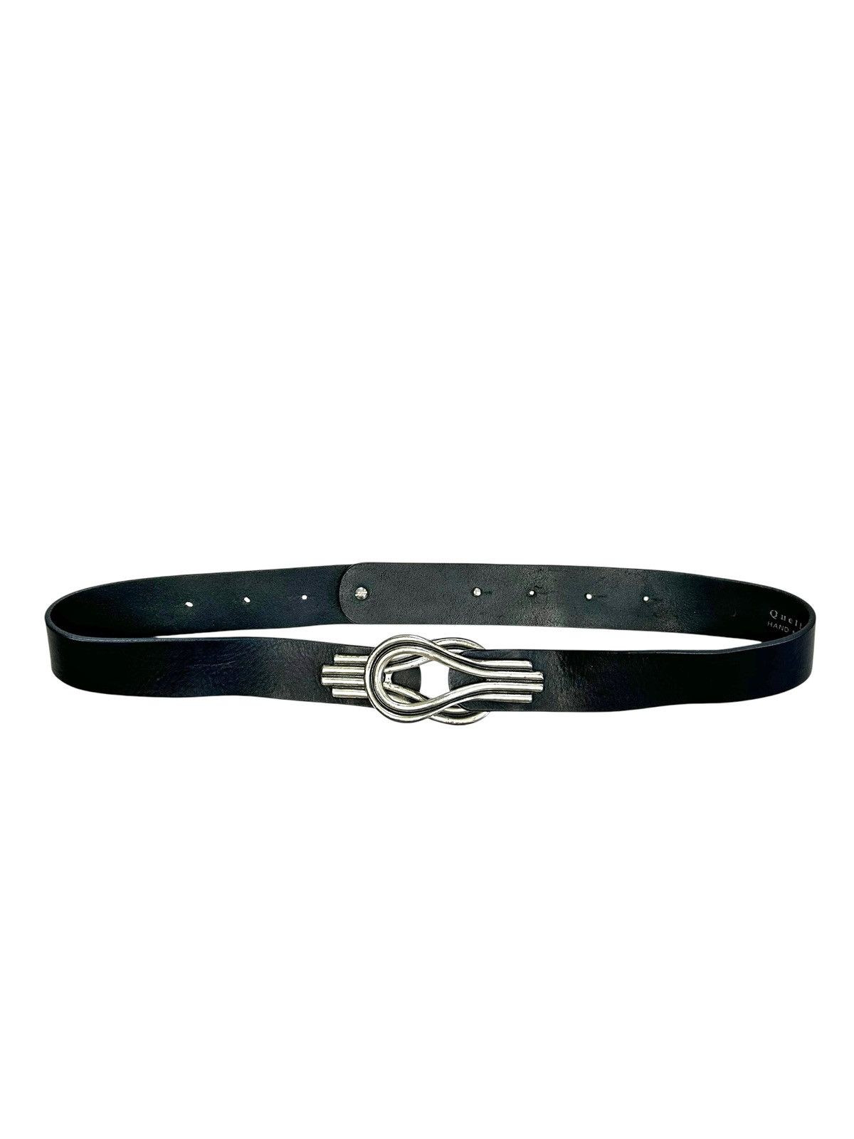 Japanese Brand Vintage Black Leather Double Buckle Avantgarde belt Size ONE SIZE - 2 Thumbnail