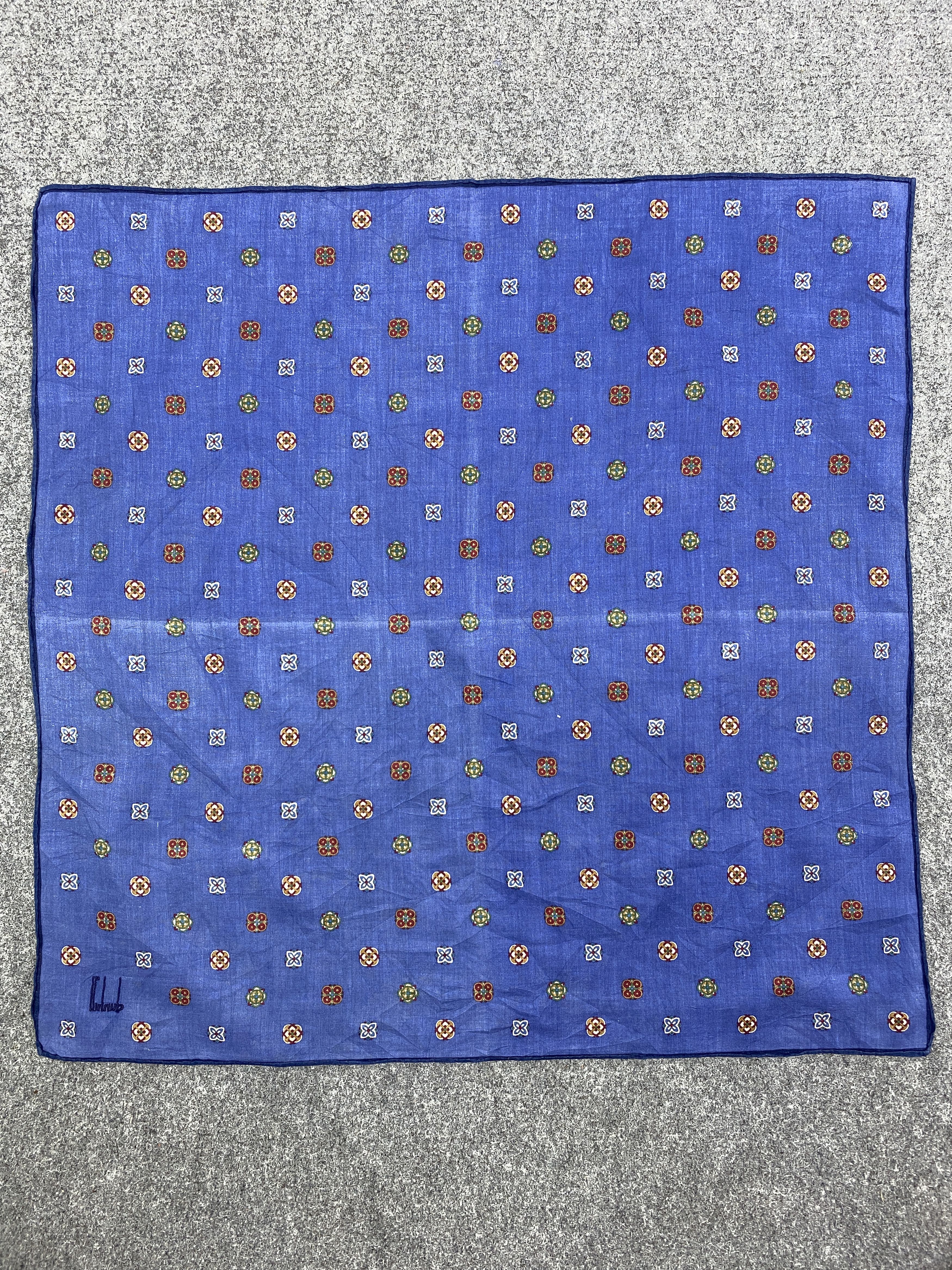 Alfred Dunhill Vintage Dunhill Handkerchief / Neckerchief HKC0973 Size ONE SIZE - 6 Thumbnail
