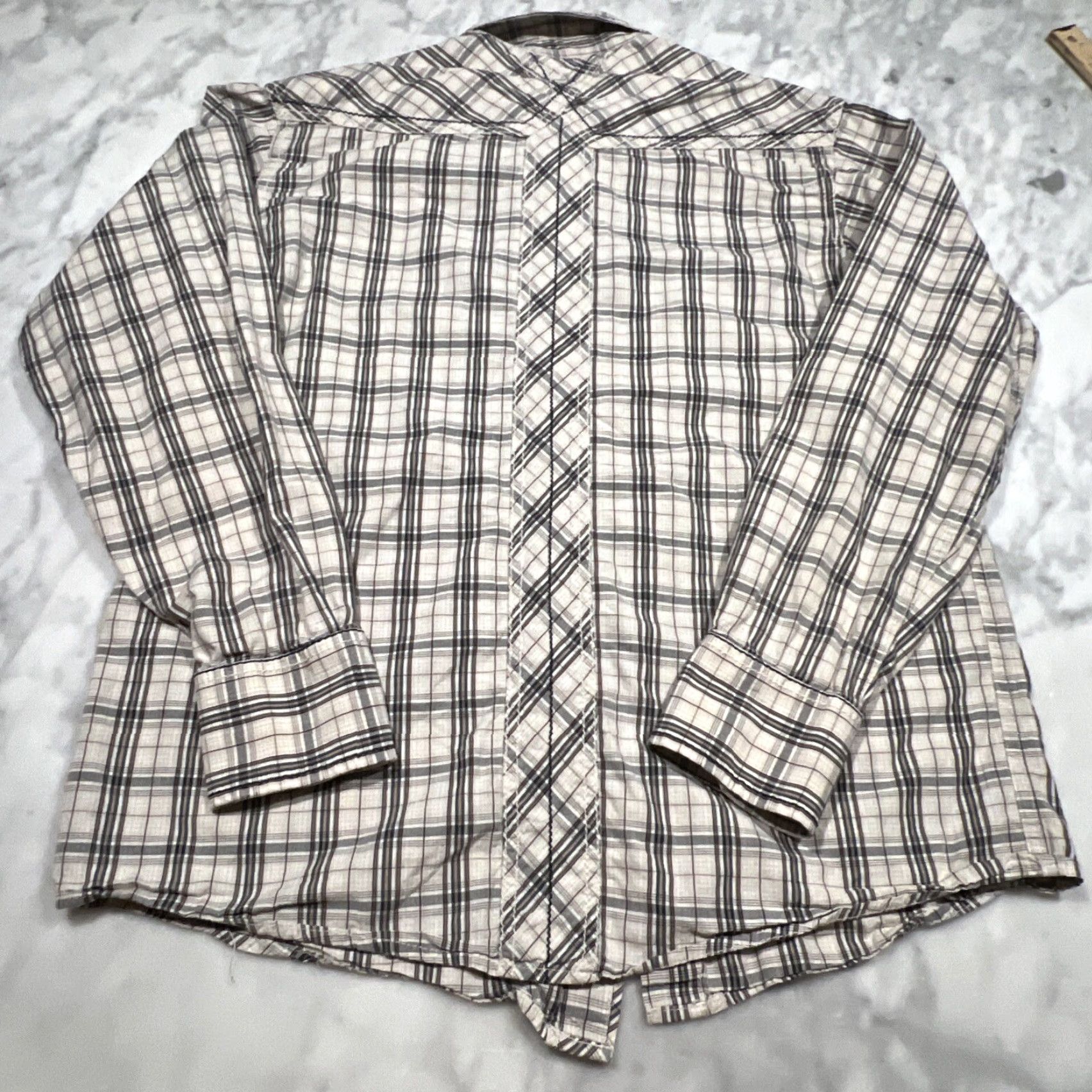 Ariat Ariat Retro Fit Shirt Mens Long Sleeve Pearl Snap Western Cowboy Rancher Plaid Multicolor Cotton Button-Up Yellowstone Regular Fit M Size US M / EU 48-50 / 2 - 7 Thumbnail