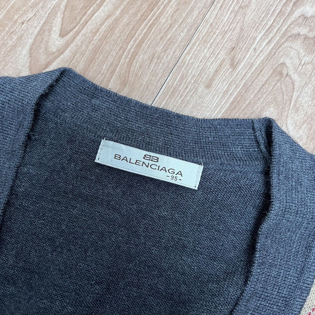 Balenciaga × Vintage 💸Accept Offer💸 Cardigan Balenciaga Knitwear Argyle Pattern Size US M / EU 48-50 / 2 - 6 Thumbnail