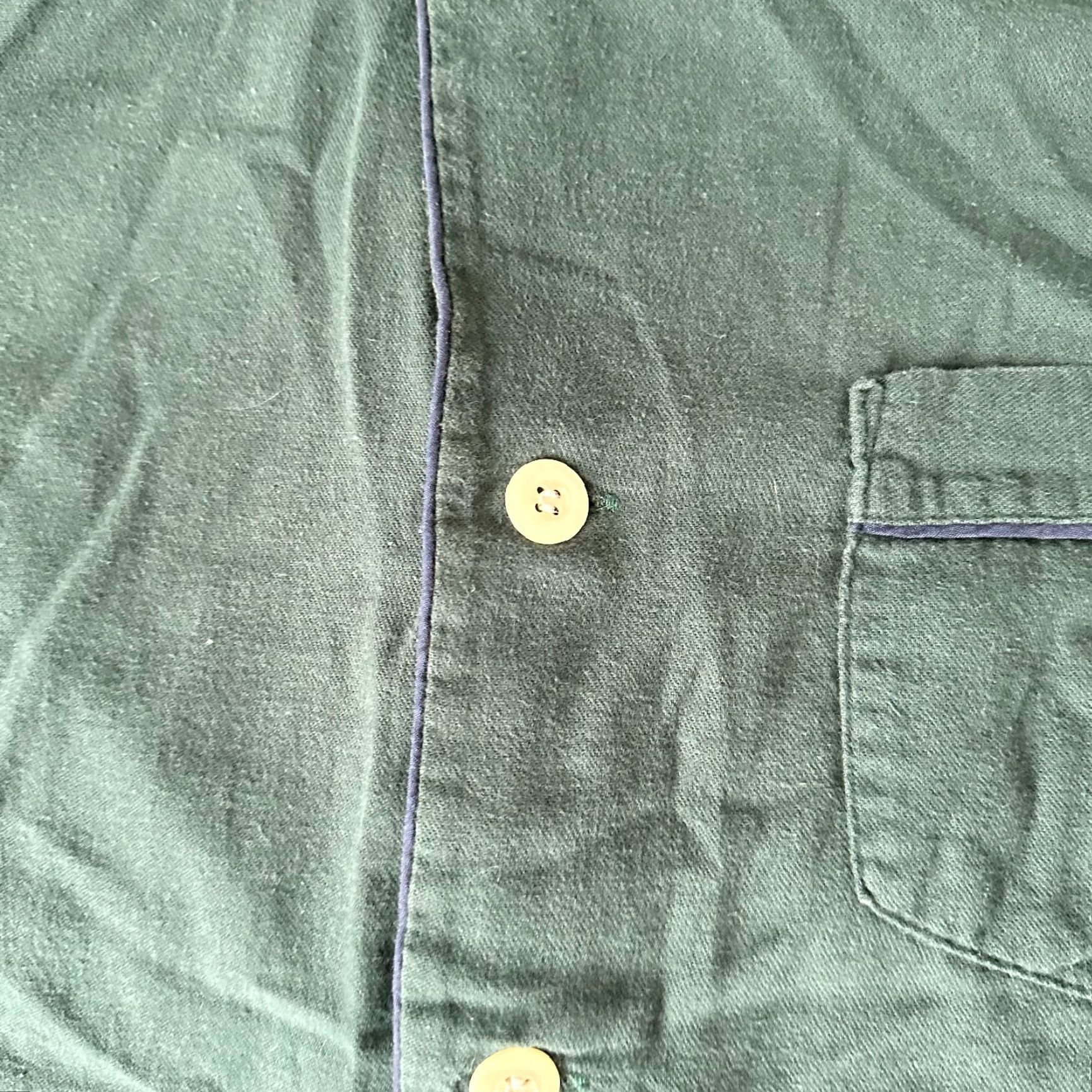 Lands' End VINTAGE Lands' End Shirt Mens Adult Large Green Cotton Flannel Button-Up 90s Mar Pockets Size US L / EU 52-54 / 3 - 4 Thumbnail