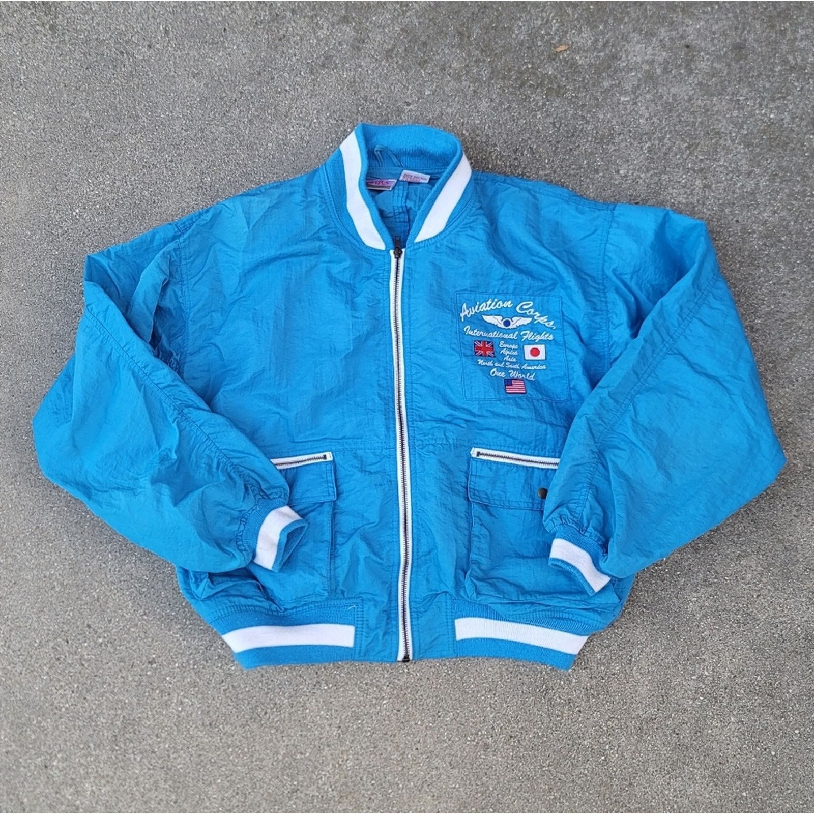 The Unbranded Brand Vtg Foreign Legion Aviation Corps Nylon Jacket Size US M / EU 48-50 / 2 - 2 Thumbnail