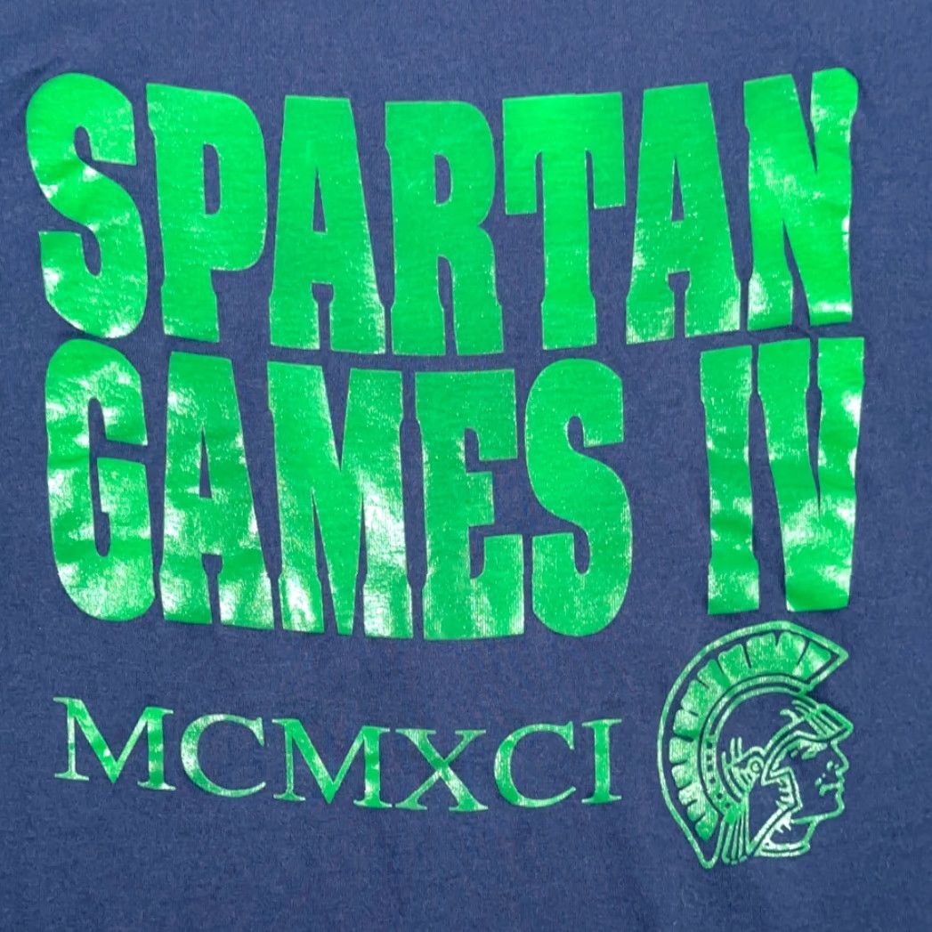 Vintage VINTAGE Michigan State University Shirt Adult LARGE Blue Spartan Games MSU 90s Size US L / EU 52-54 / 3 - 2 Thumbnail