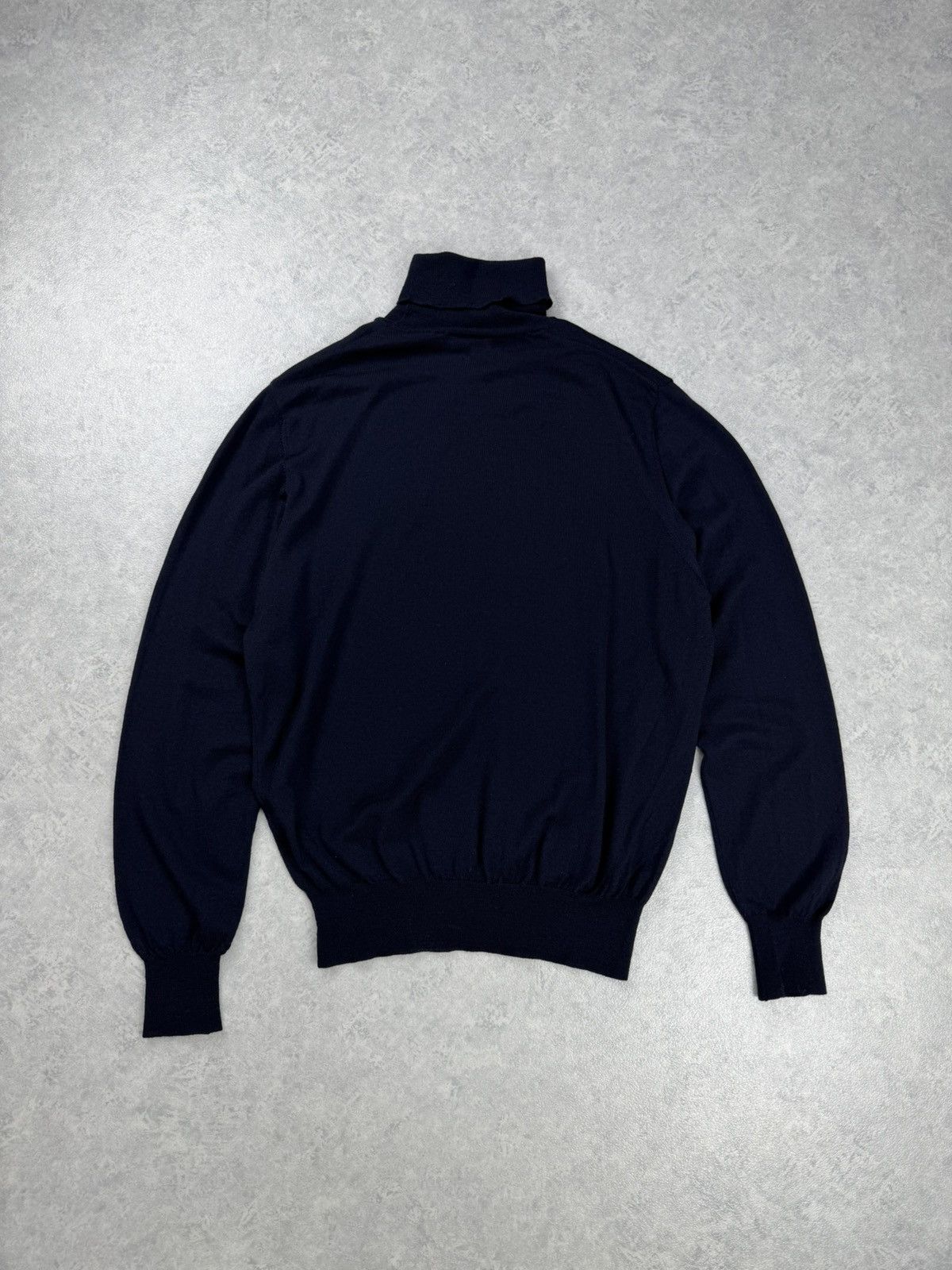 Gran Sasso Gran Sasso Wool Navy Turtleneck Knit Sweater Size 48 Size US S / EU 44-46 / 1 - 9 Thumbnail