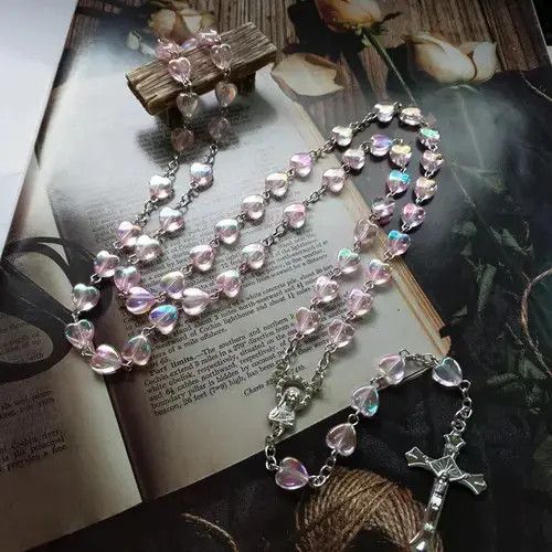 Jewelry Saint Benedict Rosary Necklace Chain Catholic Church Jesus Size ONE SIZE - 8 Thumbnail