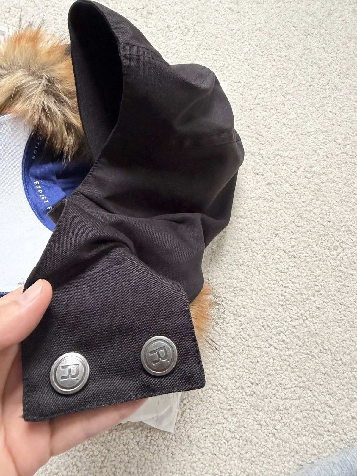 Martine Rose FUR HOOD CAP Size ONE SIZE - 4 Thumbnail