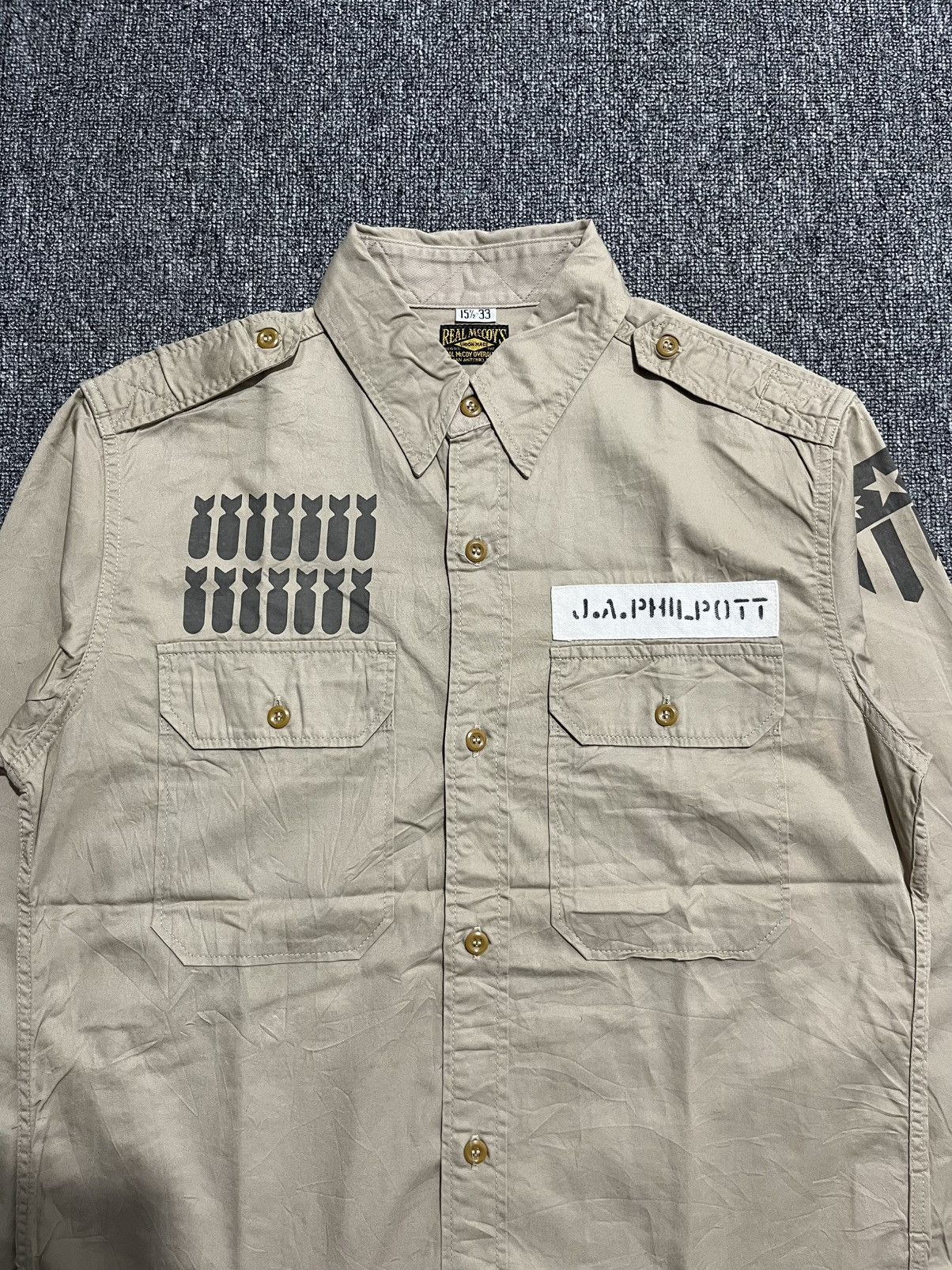 The Real McCoy's real mccoy's millitary style shirt button Size US L / EU 52-54 / 3 - 1 Thumbnail