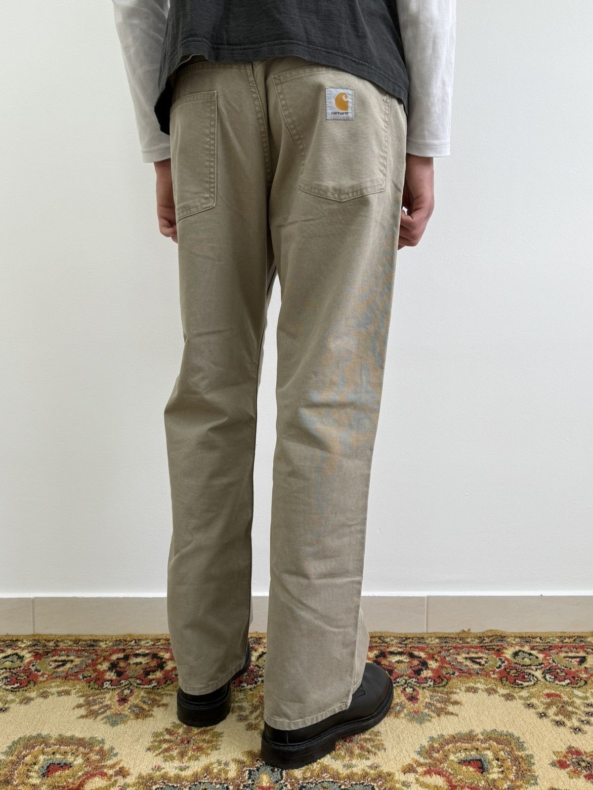 Carhartt × Vintage Vintage Carhartt Beige Staff Pants Size US 32 / EU 48 - 1 Thumbnail