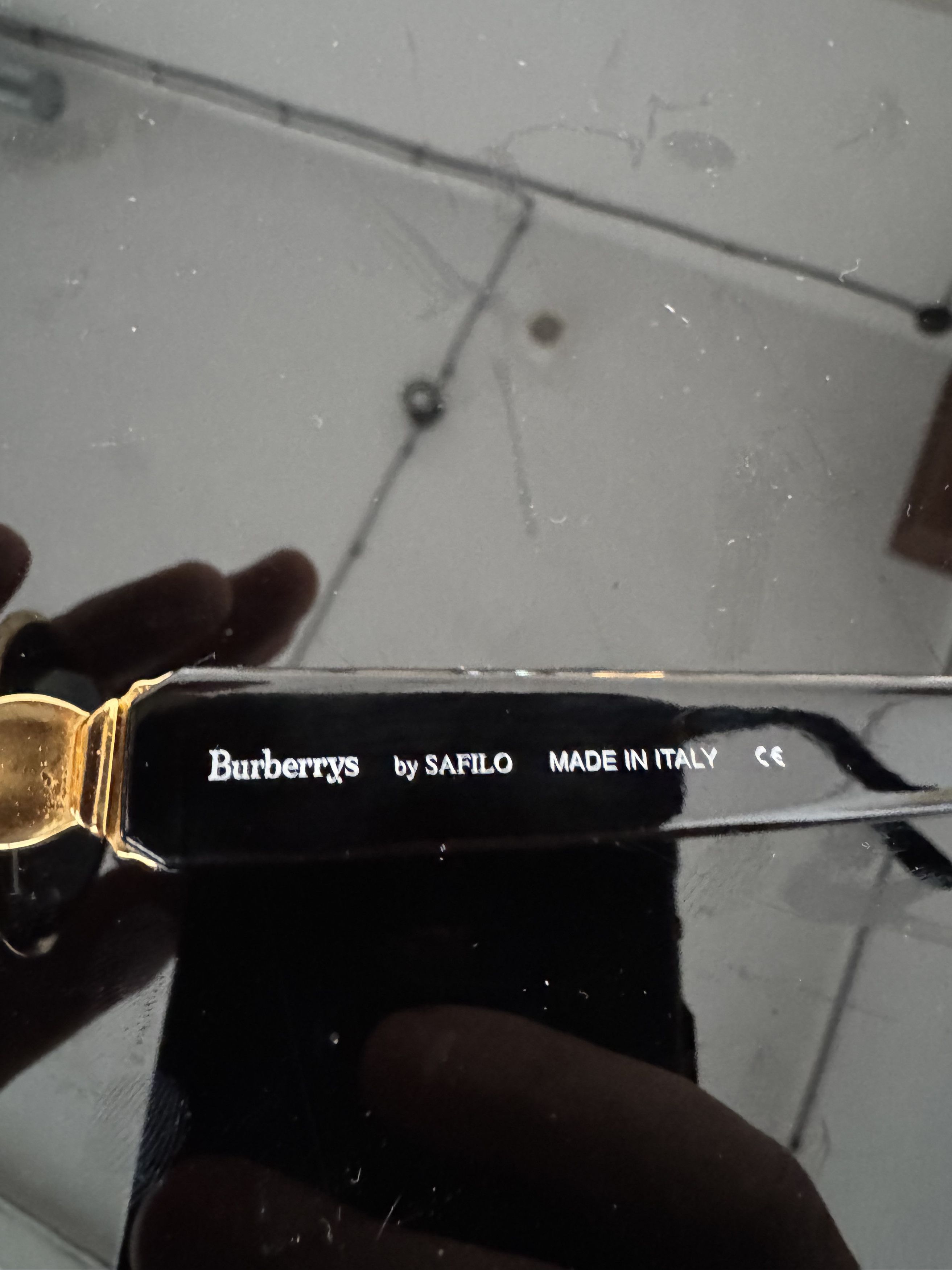 Burberry Burberry '90s Black & Gold Oval Sunglasses Size ONE SIZE - 5 Thumbnail