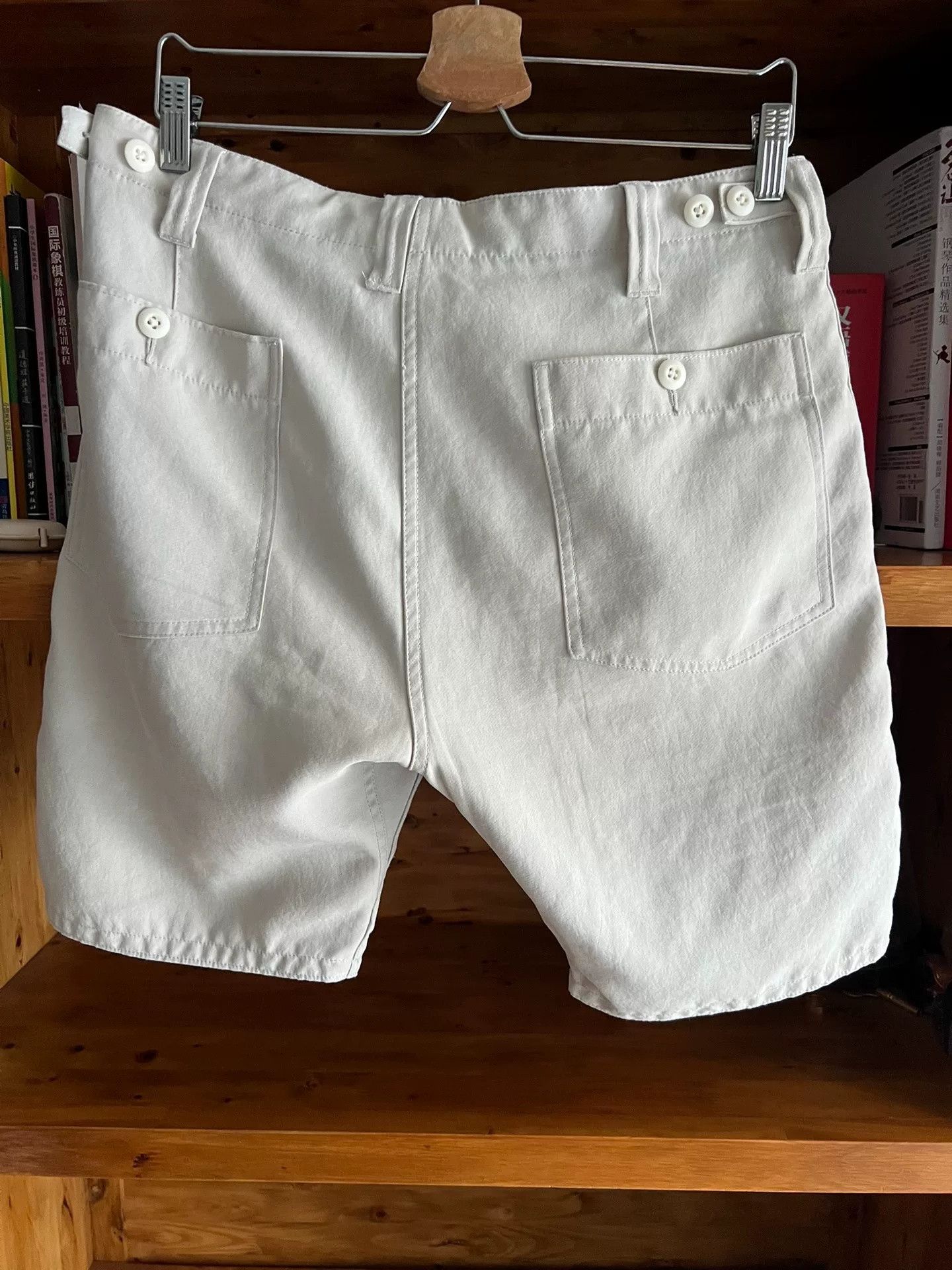 Nanamica Nanamica Light White Cargo Shorts Size US 32 / EU 48 - 4 Thumbnail