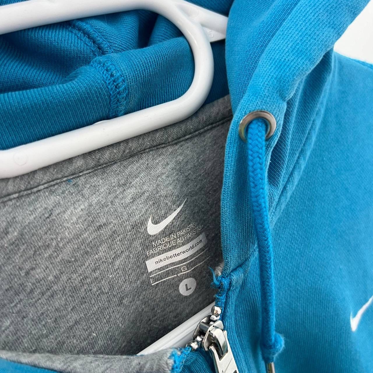 Nike Y2K Zip Hoodie Nike Vintage Mini Swoosh Baggy Fit Size L / US 10 / IT 46 - 4 Thumbnail