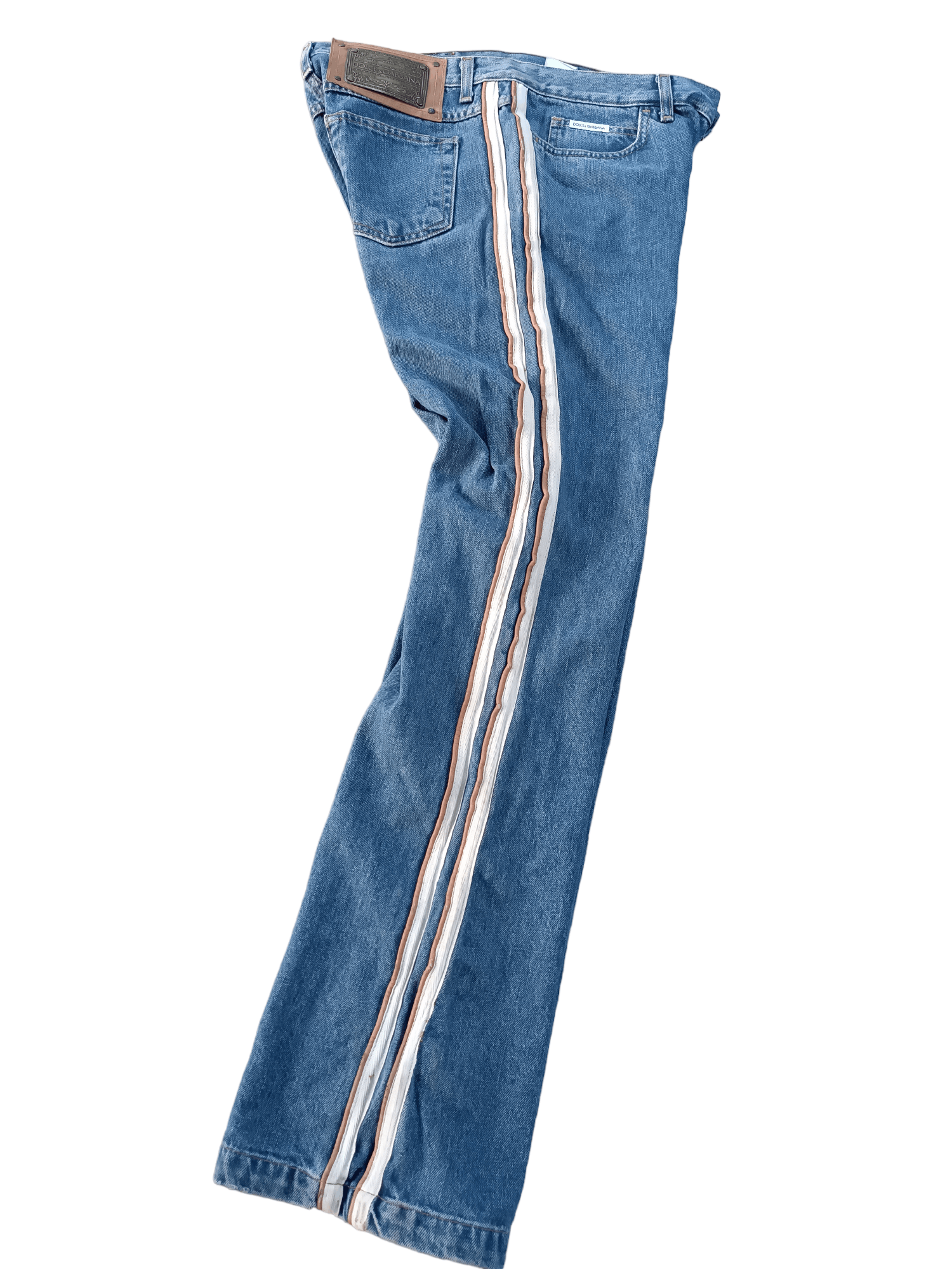 Dolce & Gabbana RARE 🔥 Flared Dolce & Gabbana Double Stripe Denim Size US 34 / EU 50 - 11 Thumbnail
