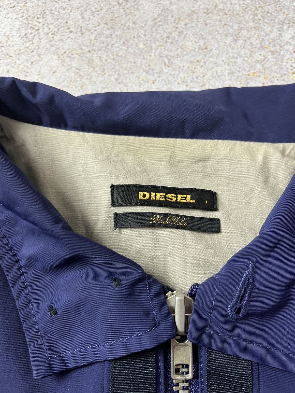 Diesel Black Gold Diesel Black Gold Rider Moto Zipper Jacket Size US L / EU 52-54 / 3 - 7 Thumbnail