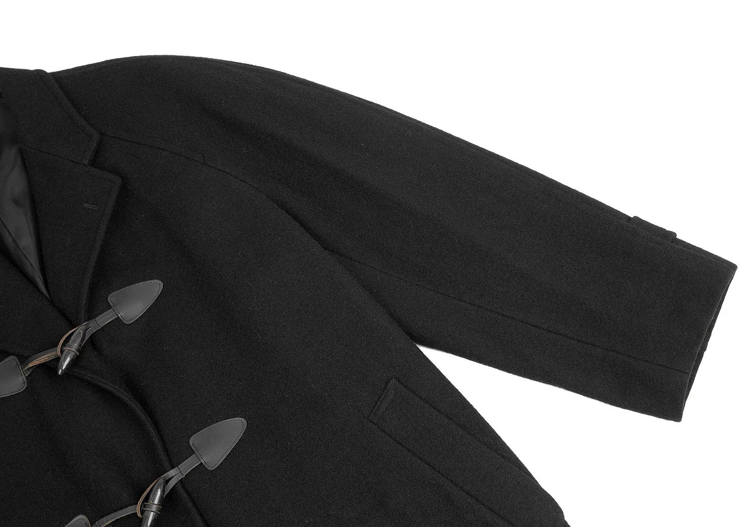 Comme des Garcons Homme Plus Melton Duffle Coat in Black, Size M Size US M / EU 48-50 / 2 - 6 Thumbnail