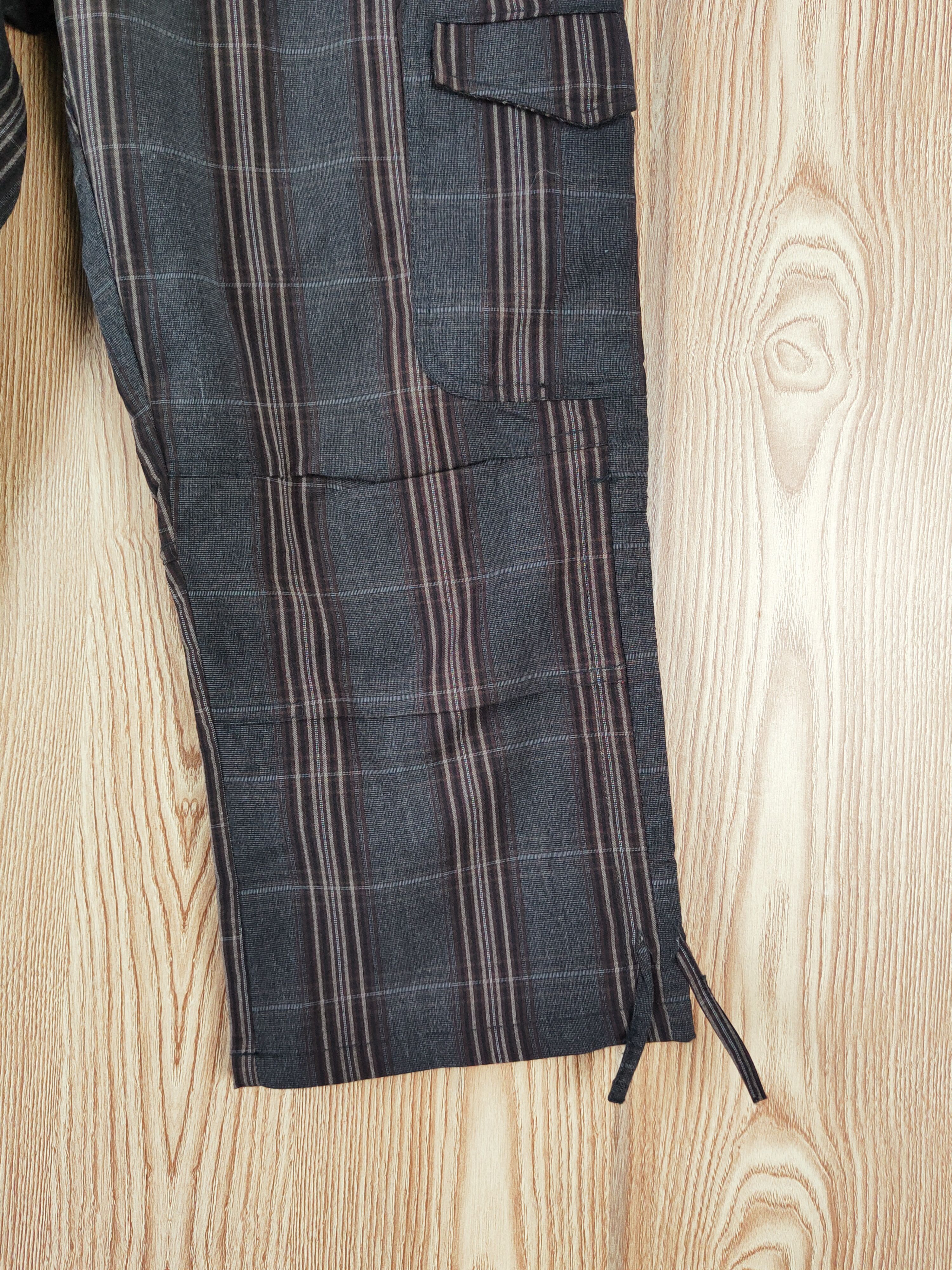 Japanese Brand Mossimo Black Brown Multipocket Short Pants #W333 Size 32" / US 10 / IT 46 - 6 Thumbnail