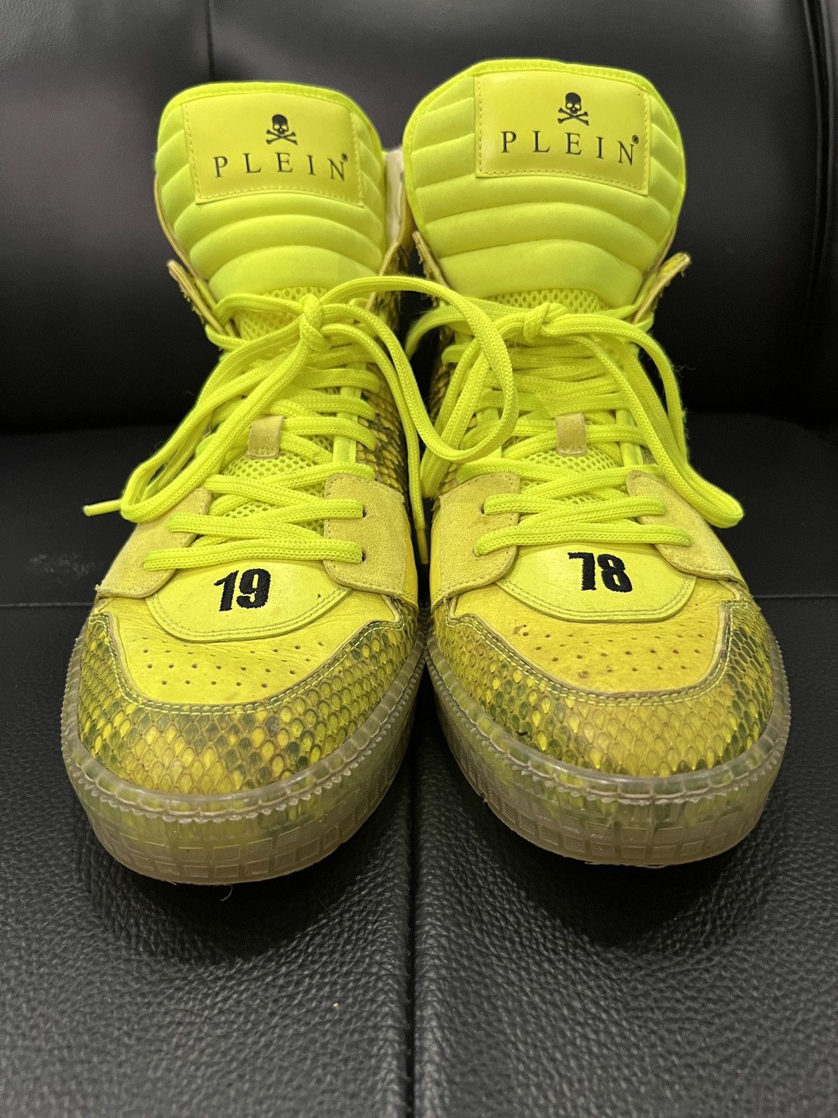 Philipp Plein Philipp Plein Snakeskin Effect “1978” Embroidered High-Top S Size US 9 / EU 42 - 2 Thumbnail
