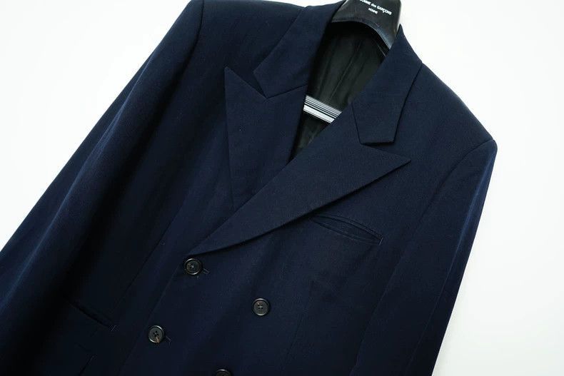 Yohji Yamamoto Yohji Yamamoto Double-Breasted Suit Jacket by Yohji Yamamo Size US M / EU 48-50 / 2 - 3 Thumbnail