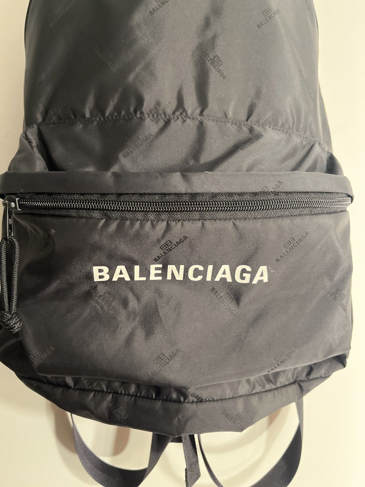 Balenciaga Balenciaga nylon all over print logo backpack Size ONE SIZE - 3 Thumbnail