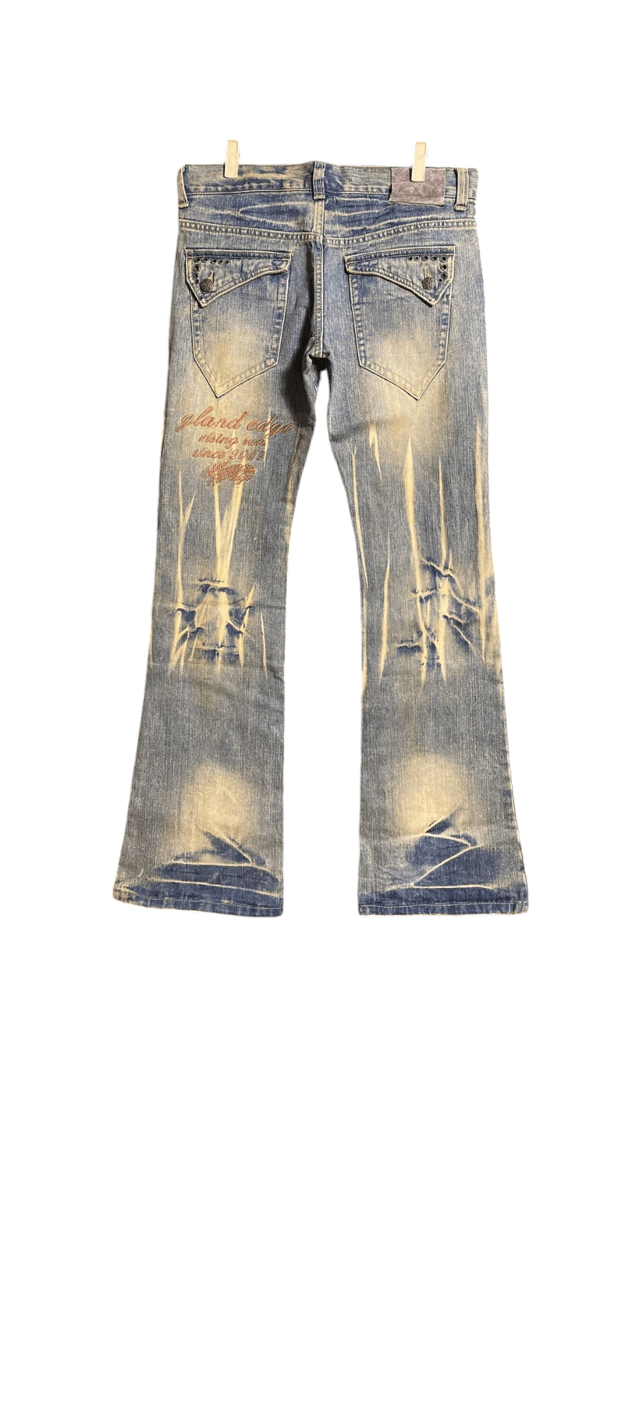 If Six Was Nine × Japanese Brand × Le Grande Bleu (L.G.B.) 2000s Japanese flare ripped jeans Size US 32 / EU 48 - 2 Thumbnail