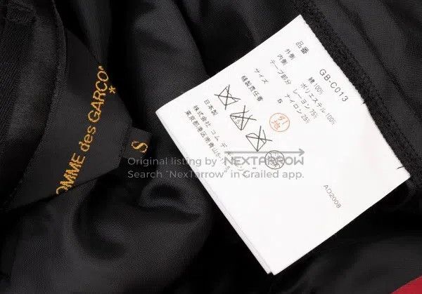 Comme des Garcons Comme Des Garcons Red Retro Heart Design Velvet Jacket Size S / US 4 / IT 40 - 9 Thumbnail