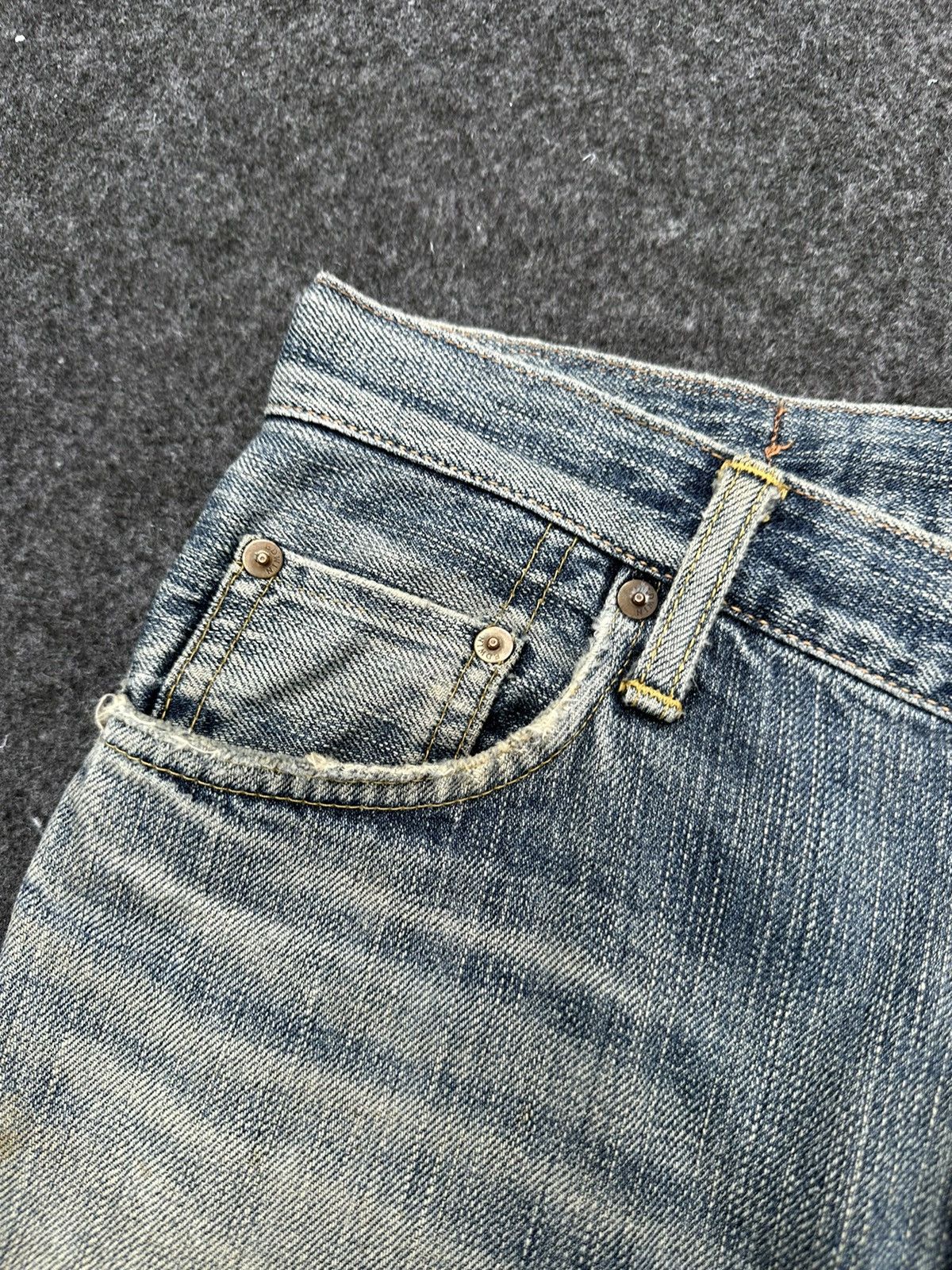 Edwin × If Six Was Nine × Vintage Vintage Edwin 505zxx Selvedge Distressed Denim D68 Size US 30 / EU 46 - 8 Thumbnail