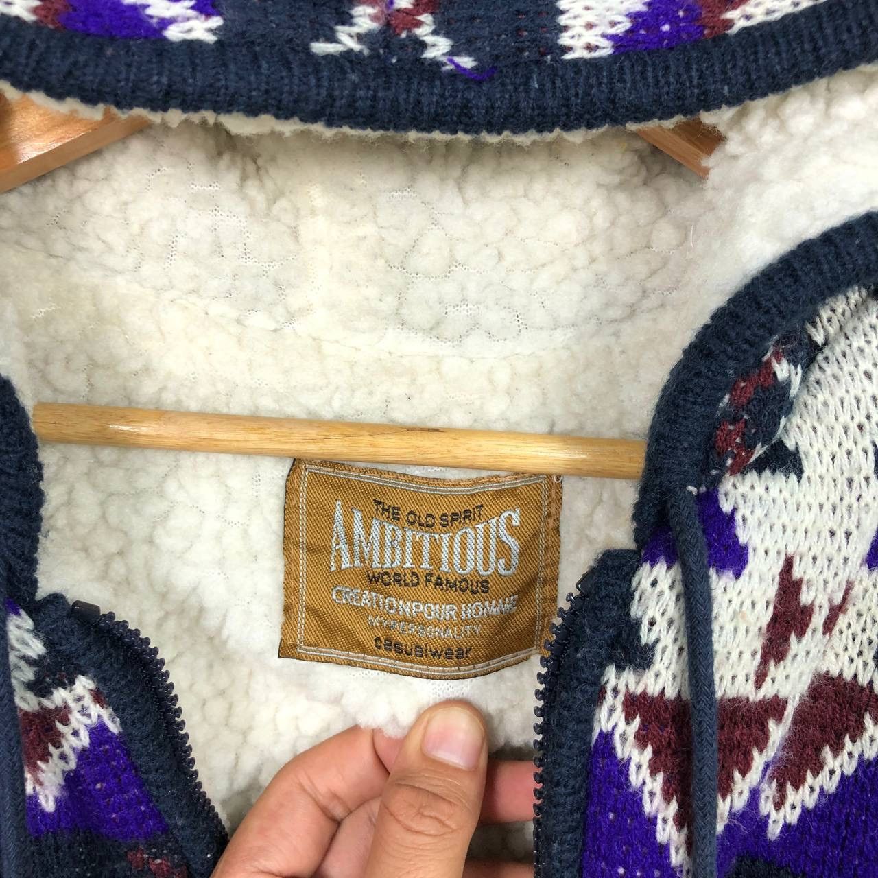 Native Vintage Native Navajo Aztec Wool Jacket Hooded Winter Size US M / EU 48-50 / 2 - 7 Thumbnail