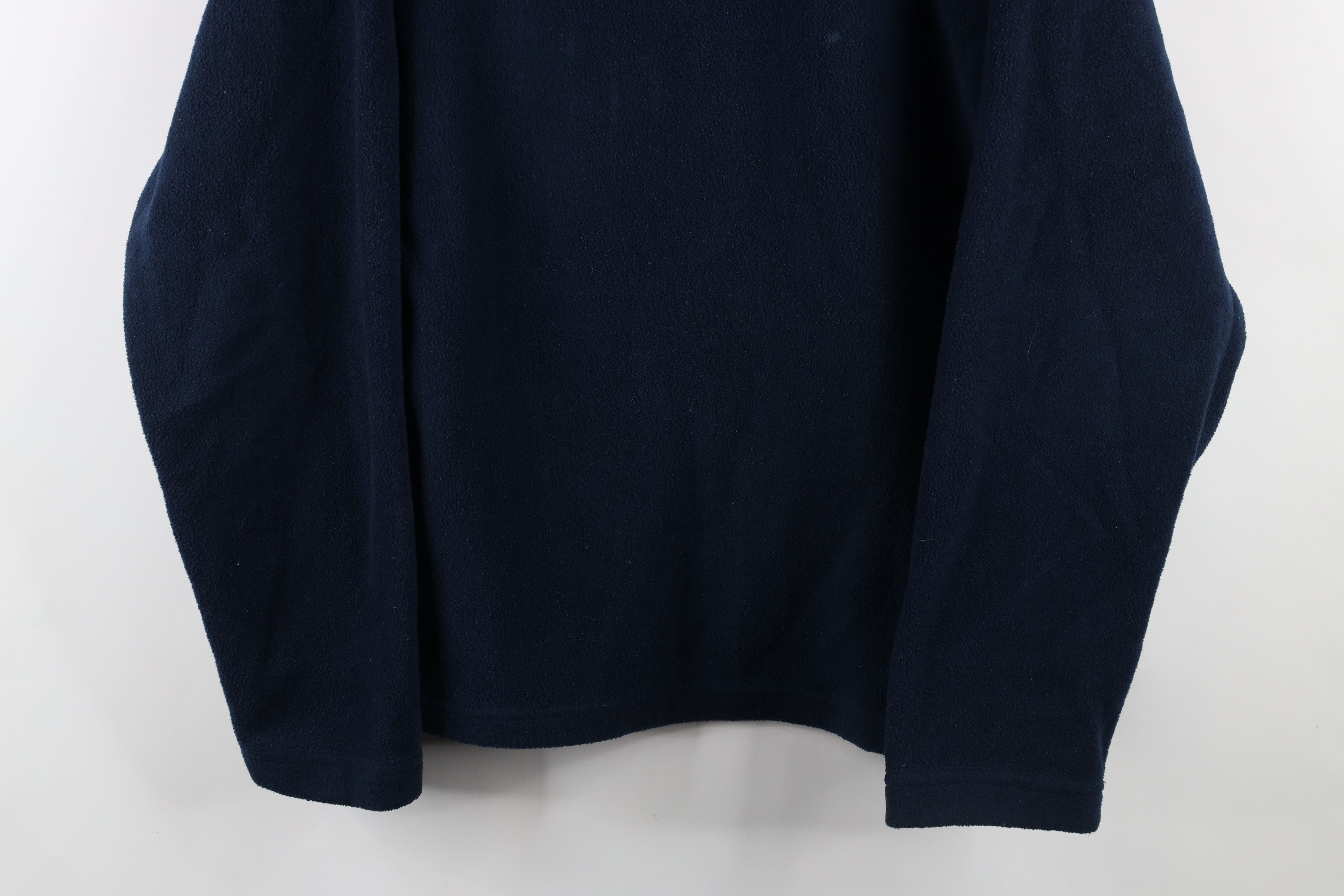 Gap × Vintage Vintage 90s Gap Blank Thick Fleece V-Neck Sweater Blue Size US L / EU 52-54 / 3 - 3 Thumbnail