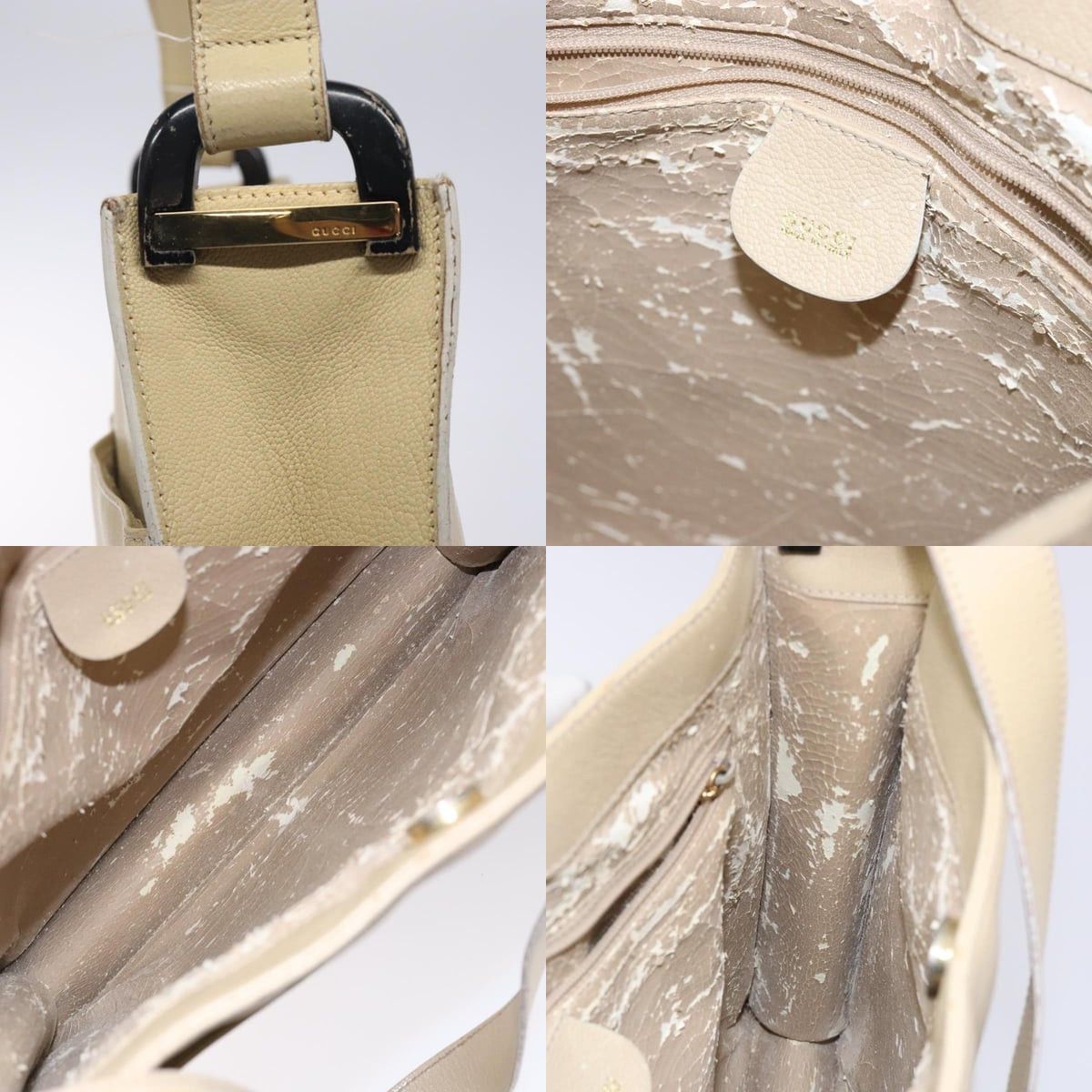 Gucci GUCCI Shoulder Bag Leather Beige Gold 001 3444 001 3444 Size ONE SIZE - 11 Thumbnail