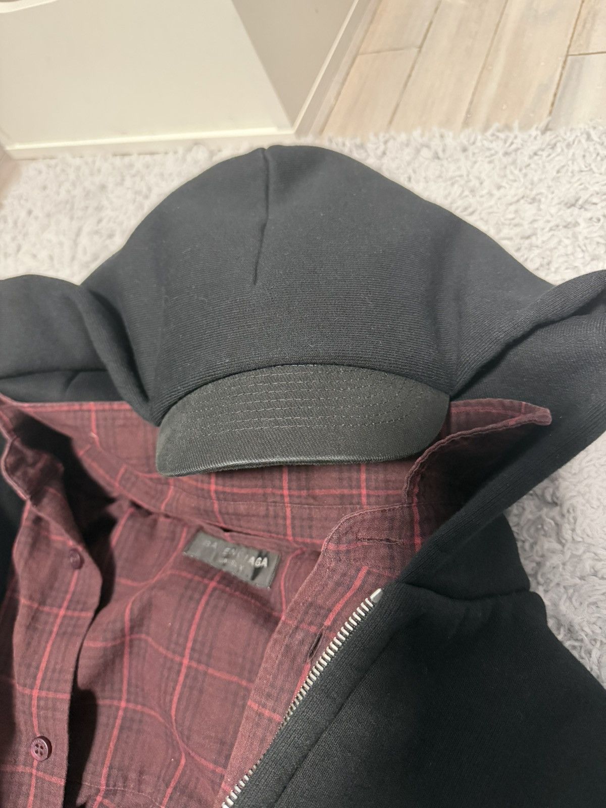 Balenciaga balenciaga unity layered hoodie (size 1) Size US S / EU 44-46 / 1 - 4 Thumbnail