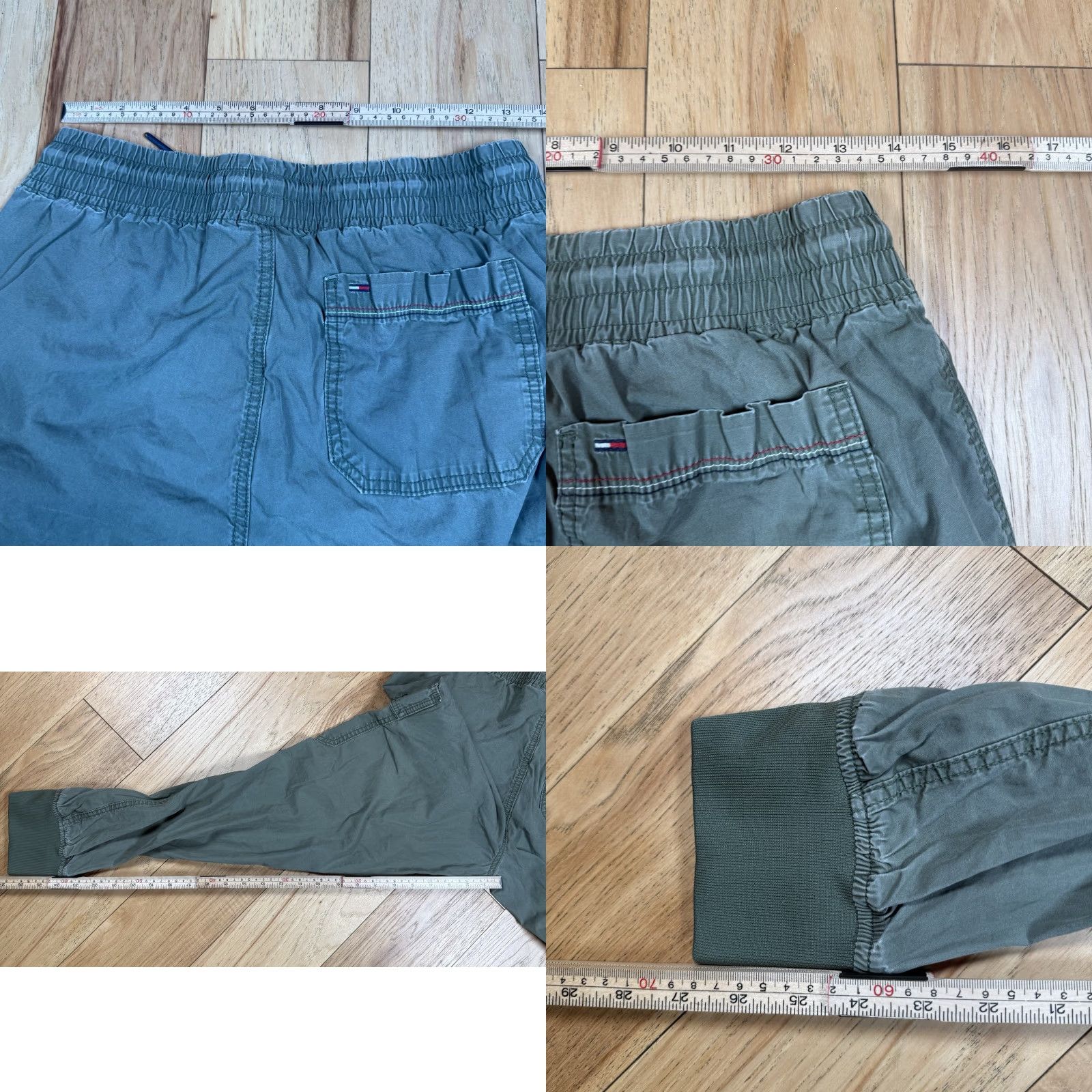 Tommy Hilfiger VINTAGE Tommy Hilfiger Cargo Pants Jogger Mens Small Green 28x27 Inseam 27 Lightweight Paratrooper S Pants Mens Green Size US 29 - 8 Thumbnail