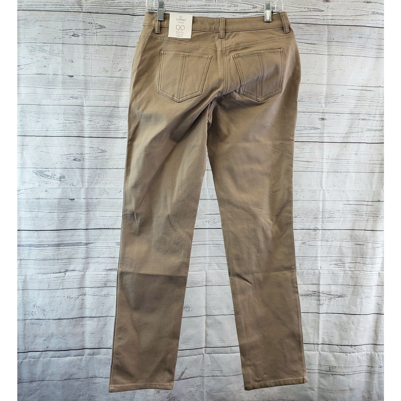 Vintage Chico's So Slimming Women's Getaway Slim Leg Jeans Sz 2 Brown Mid Rise Denim Cotton Blend 31 in Inseam Slimming Womens Jeans Size 26" / US 2 / IT 38 - 3 Thumbnail