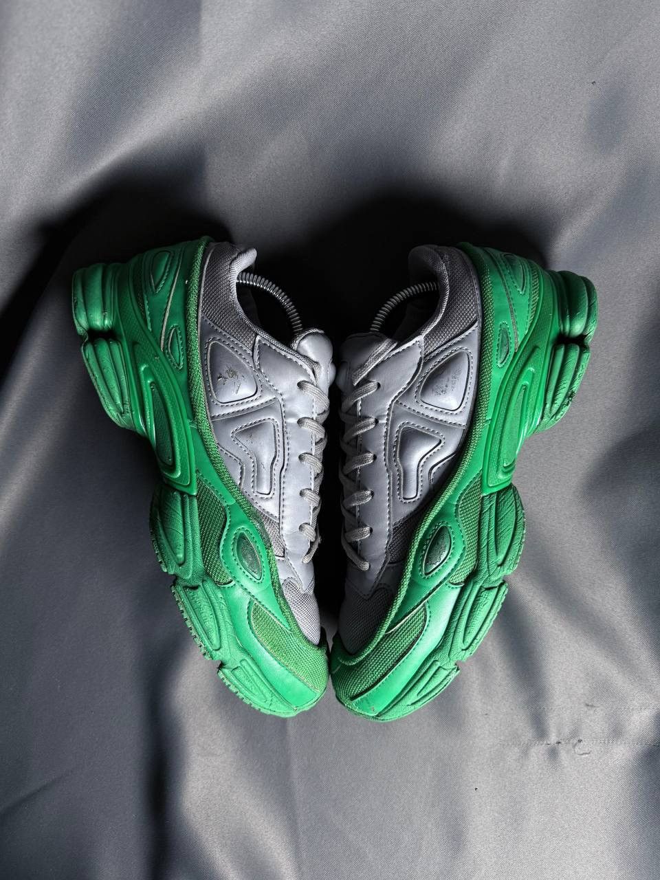ADIDAS × RAF SIMONS ★ ロゴ スニーカー / グリーン raf simons adidas originals OZWEEGO ラフシモンズ アディダス