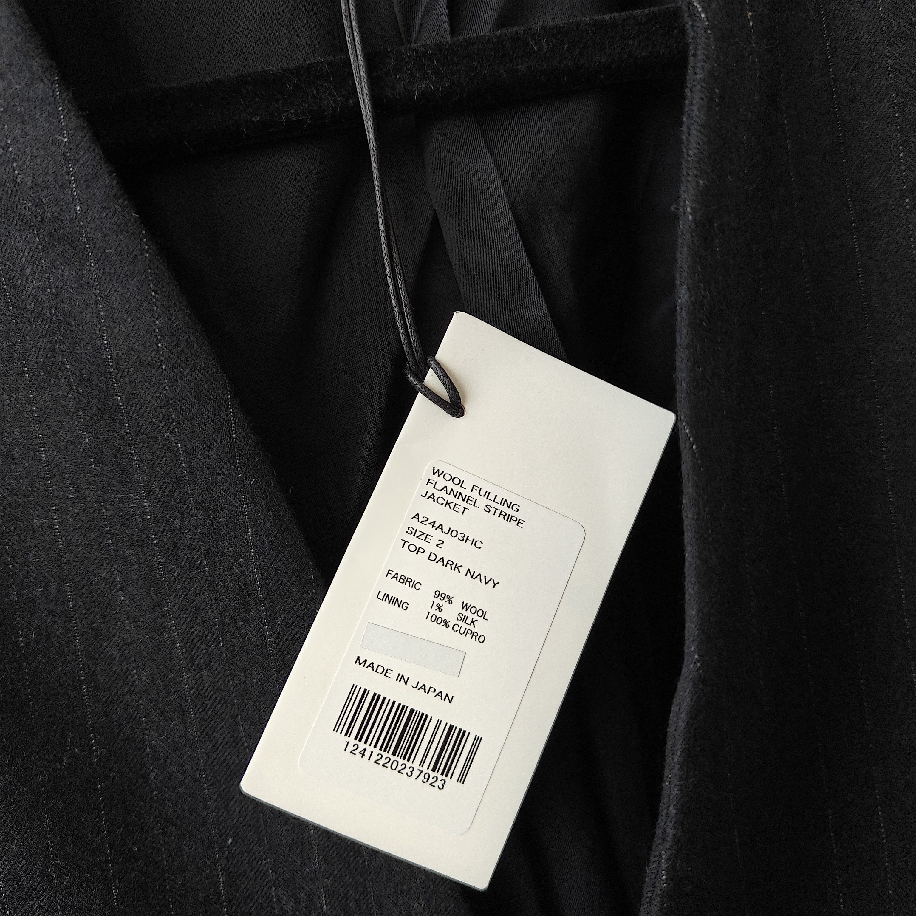 Auralee NWT Navy pinstripe silk wool blazer size 2 $1100 japan Size US M / EU 48-50 / 2 - 5 Thumbnail