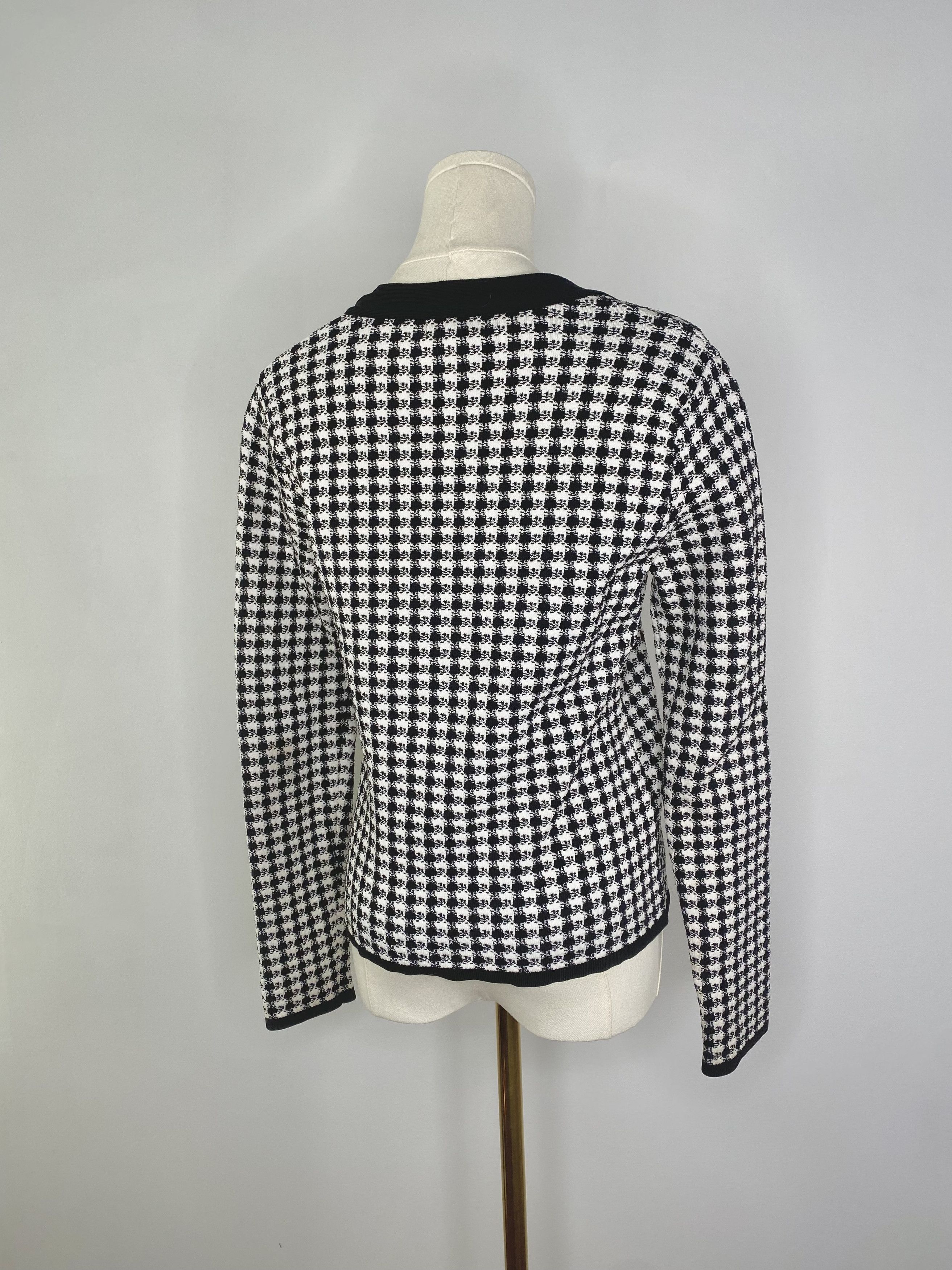Vintage Grace Danie Lewis - Houndstooth Jacket Size M / US 6-8 / IT 42-44 - 3 Thumbnail