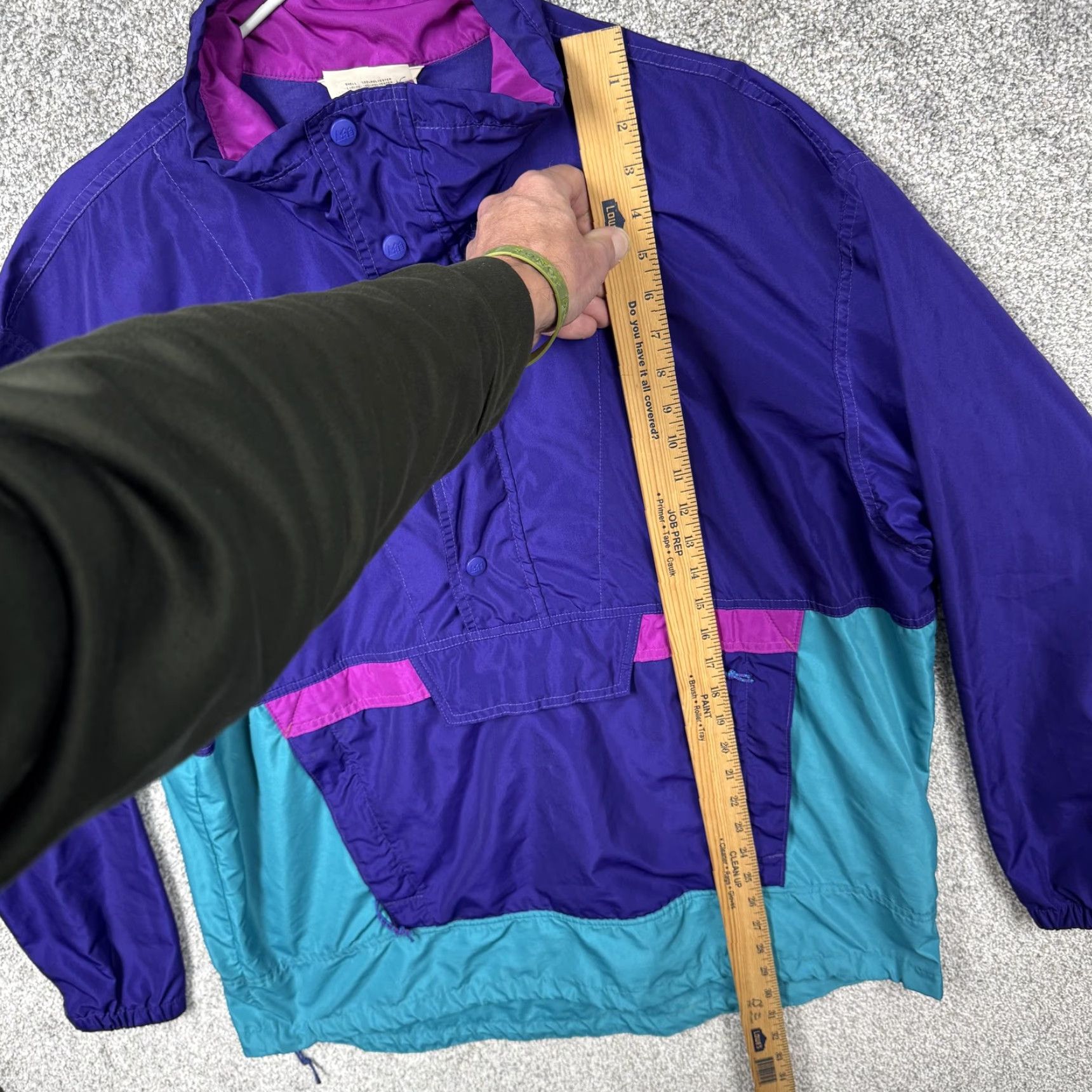 Vintage VINTAGE REI CO-OP Jacket Mens Large Purple Teal Anorak Windbreaker Pullover Size US L / EU 52-54 / 3 - 2 Thumbnail