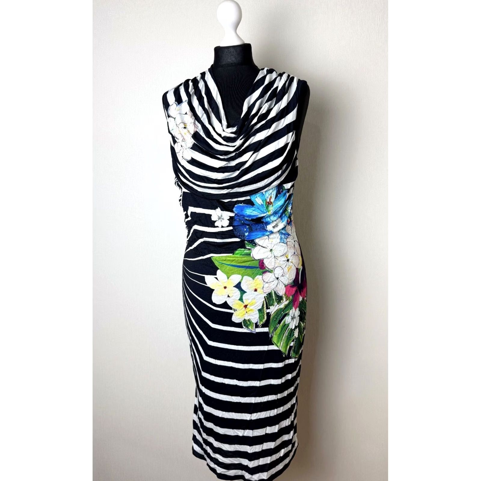 Desigual Desigual Mista Dress Multicoloured Knee Length A-Line Dress L Women Size L / US 10 / IT 46 - 2 Thumbnail
