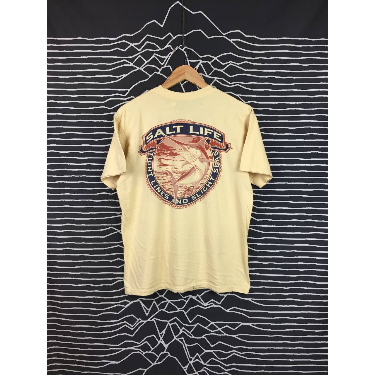 Vintage Salt Life Live Salty Tight Lines And Slight Seas Pocket Tee Size US M / EU 48-50 / 2 - 2 Thumbnail