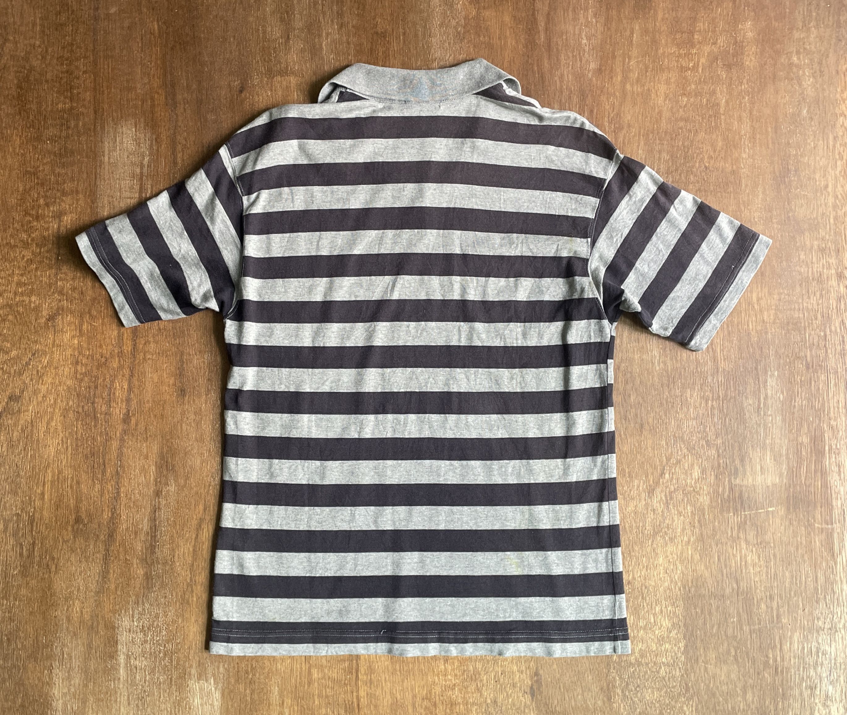 Comme des Garcons Homme CDGH Stripped Polo Shirt 2004 Size US S / EU 44-46 / 1 - 8 Thumbnail